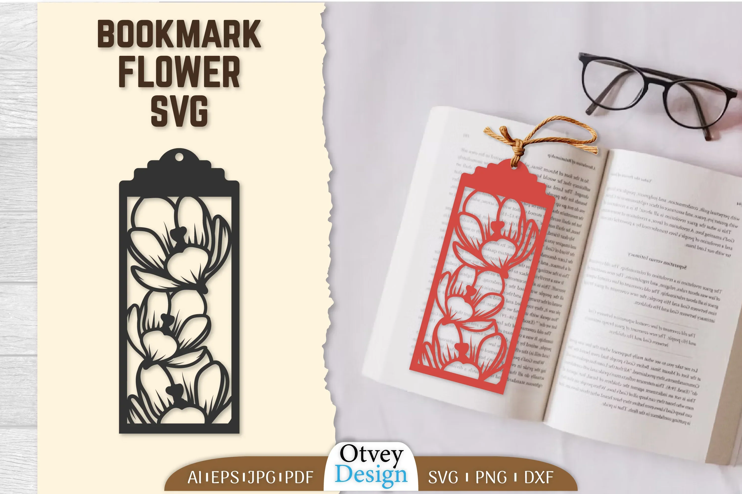 Bookmark Flower SVG Bundle