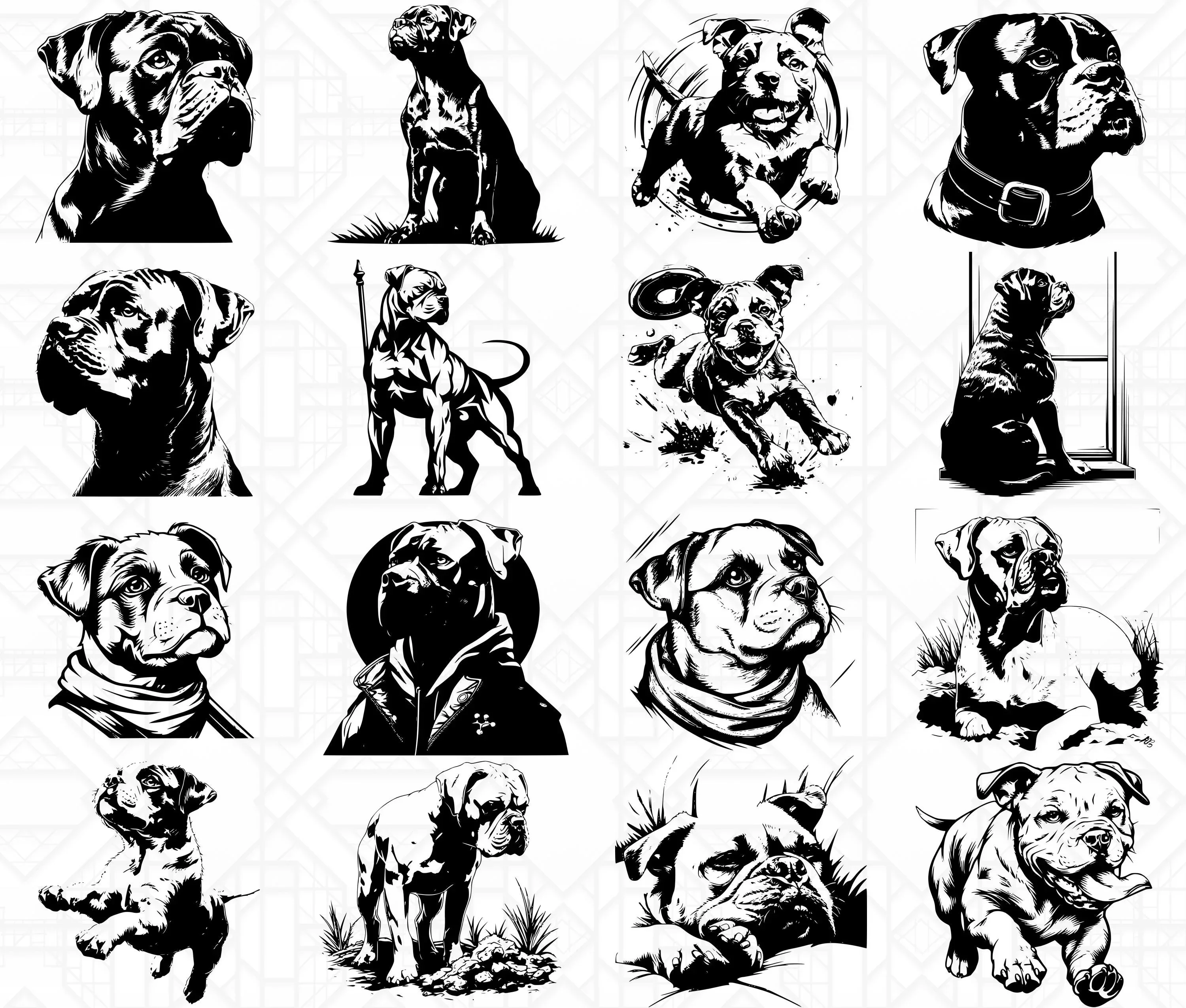 Boxer Dog SVG Bundle - Image 6