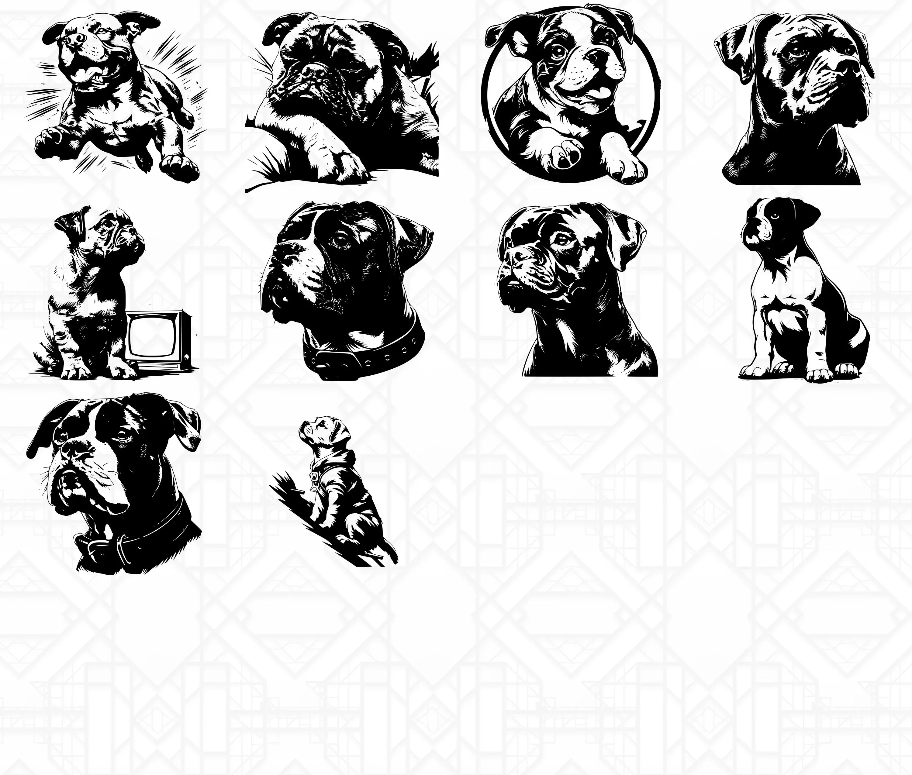 Boxer Dog SVG Bundle - Image 7