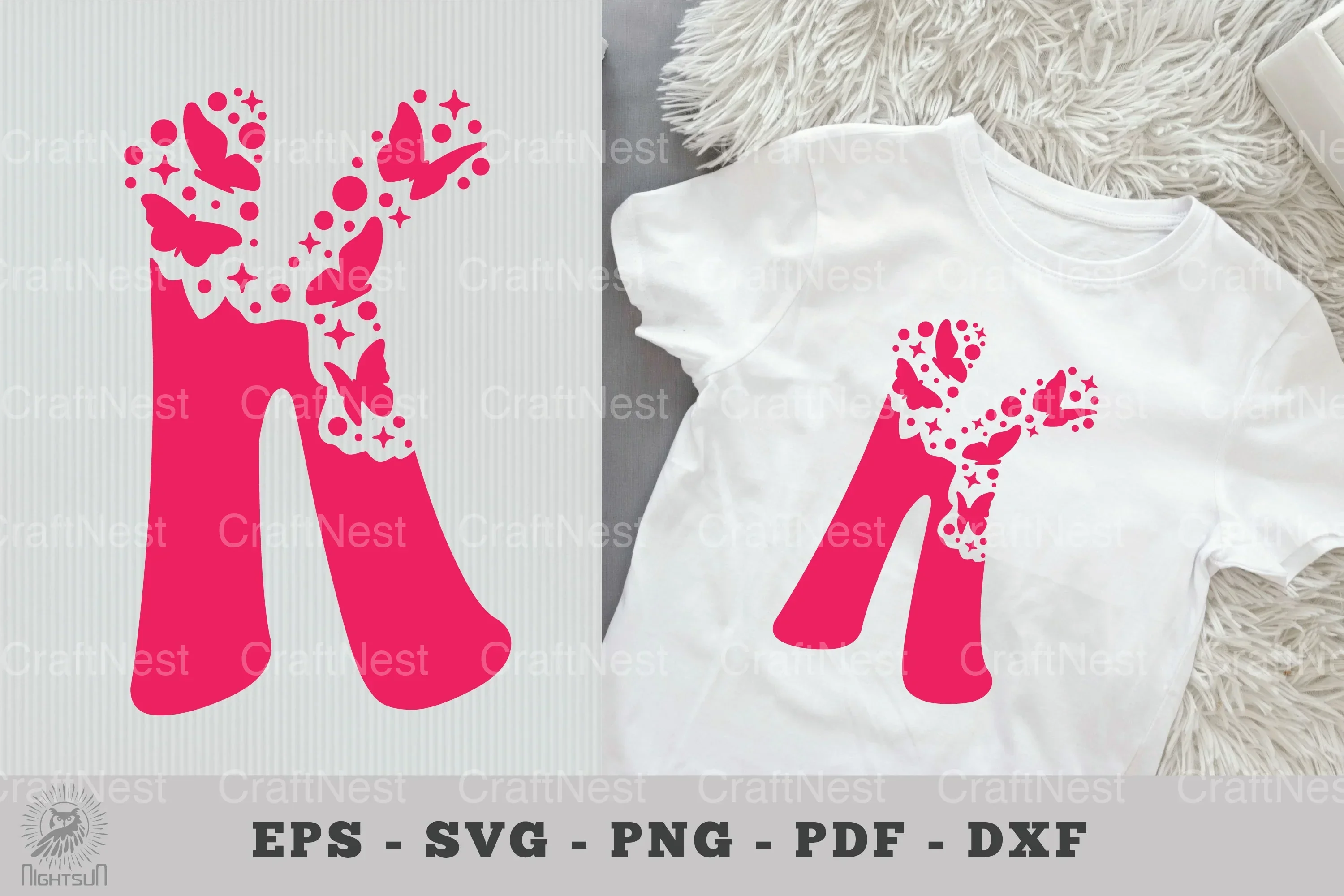 Butterfly Alphabet Letter K Clipart Bundle