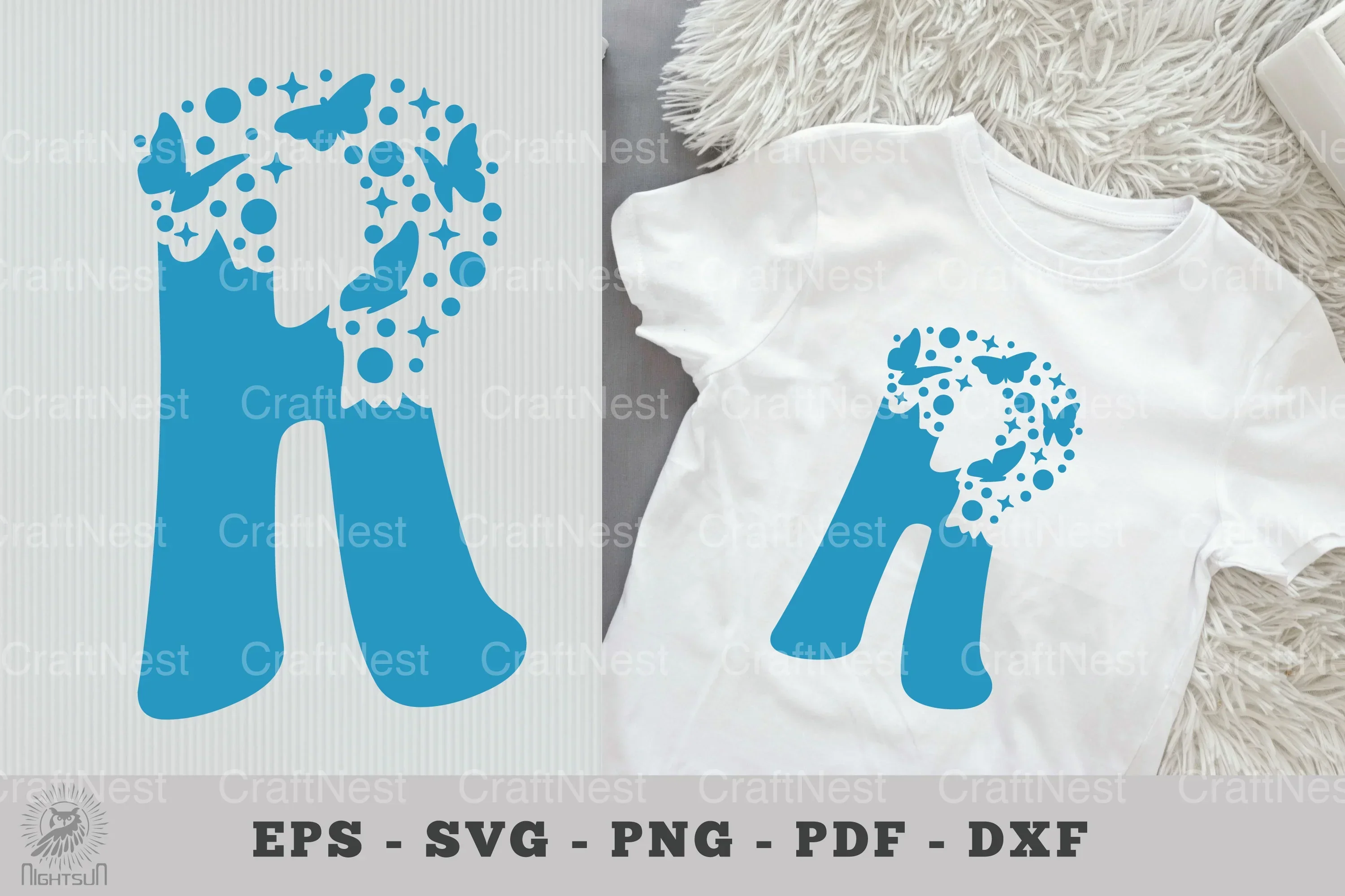 Butterfly Alphabet Letter R Clipart Bundle