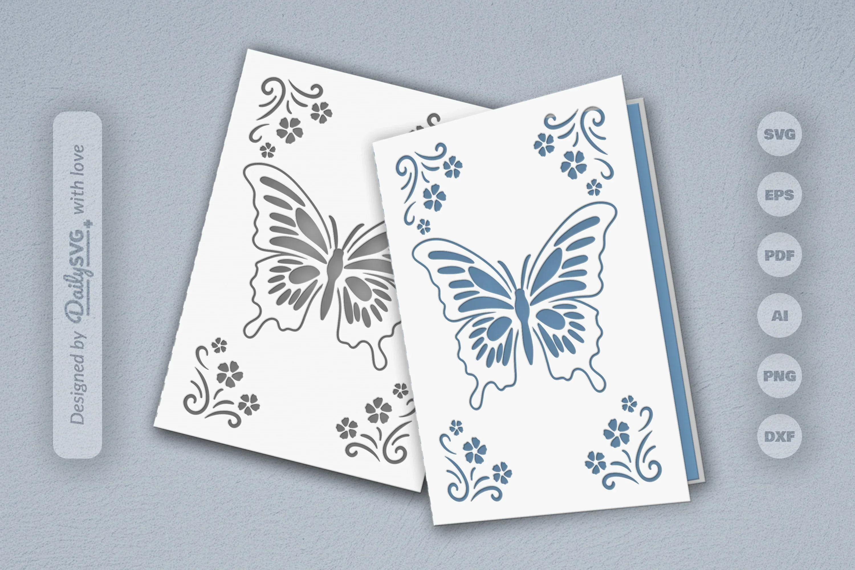 Butterfly Floral SVG Bundle Collection
