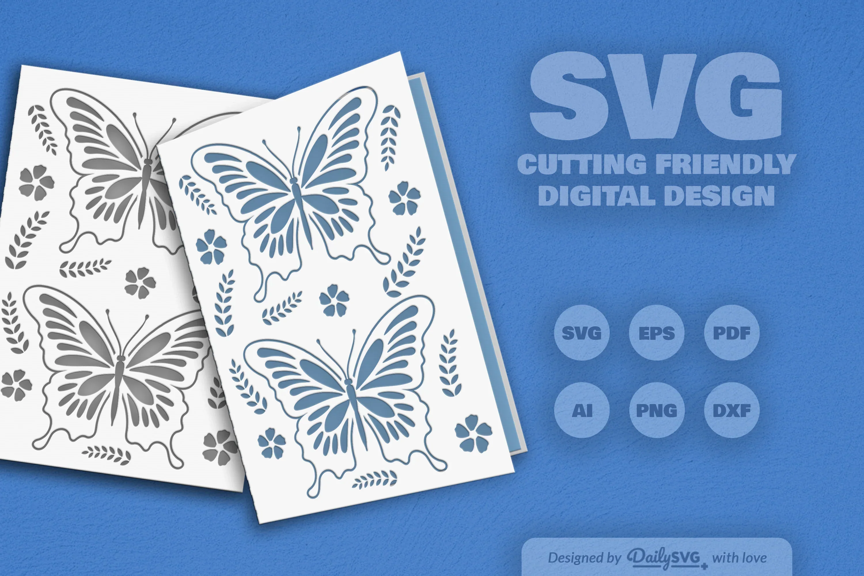 Butterfly Folk Art SVG Bundle - Image 2
