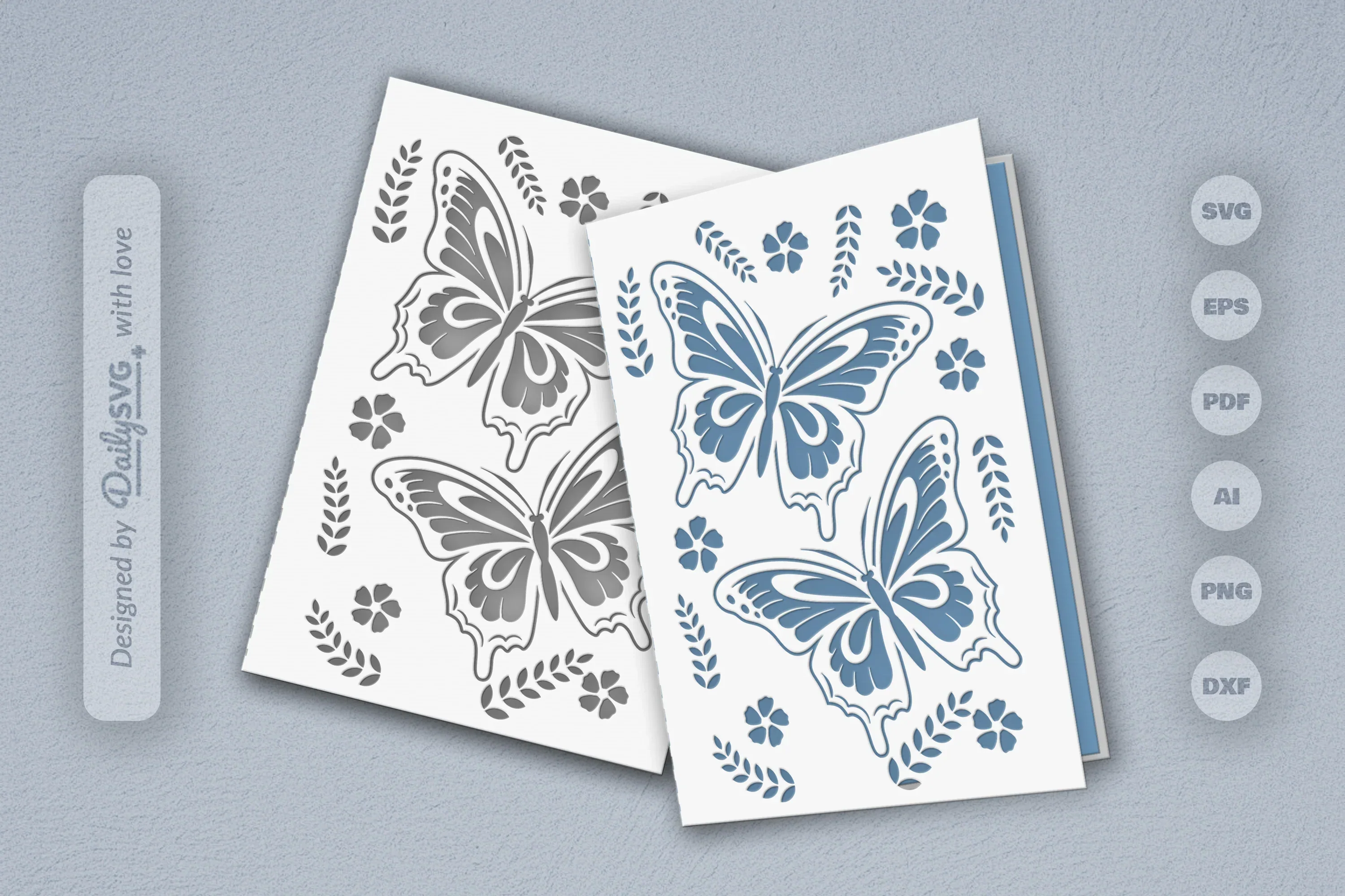 Butterfly Folk Art SVG Bundle