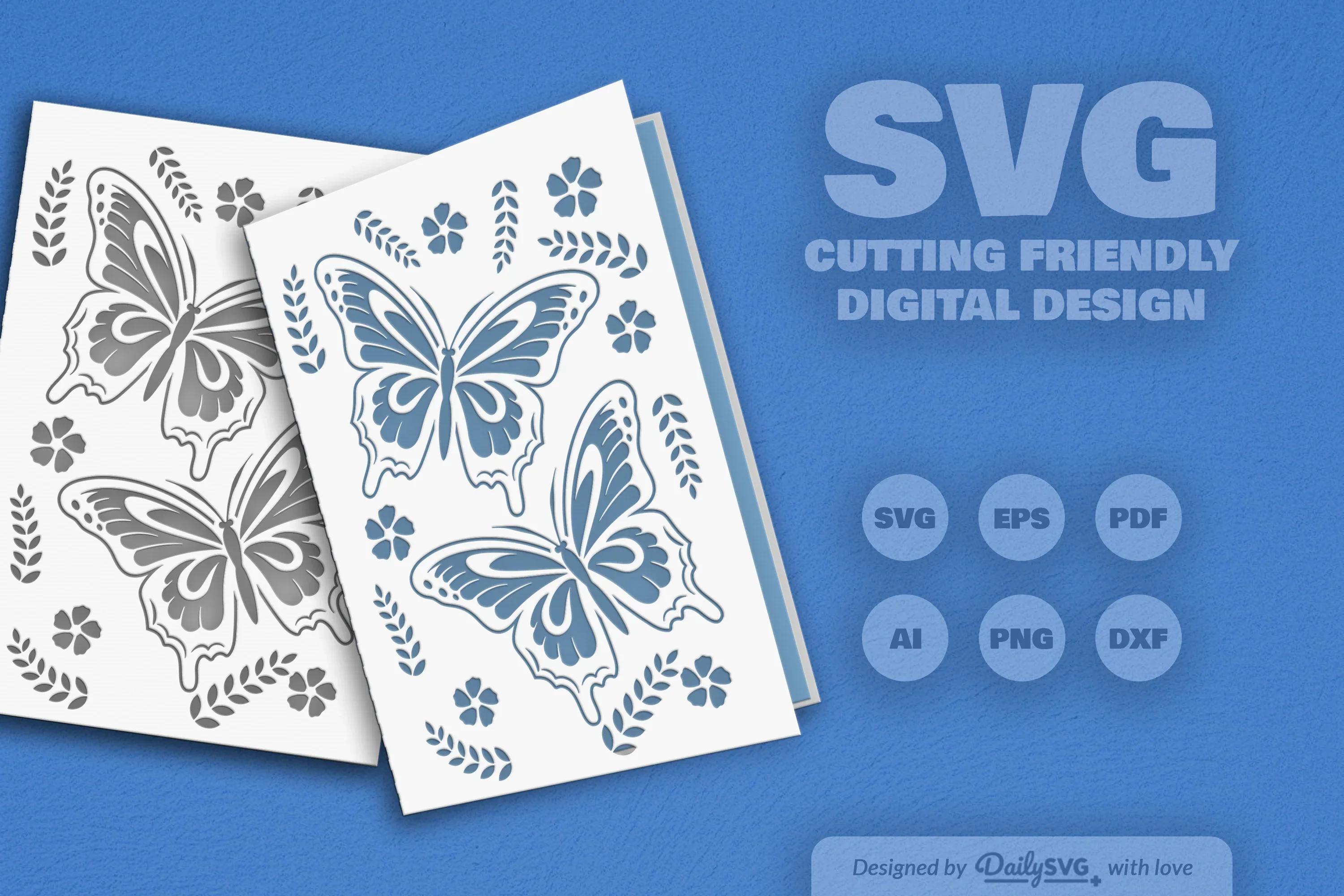 Butterfly Folk Art SVG Bundle - Image 2