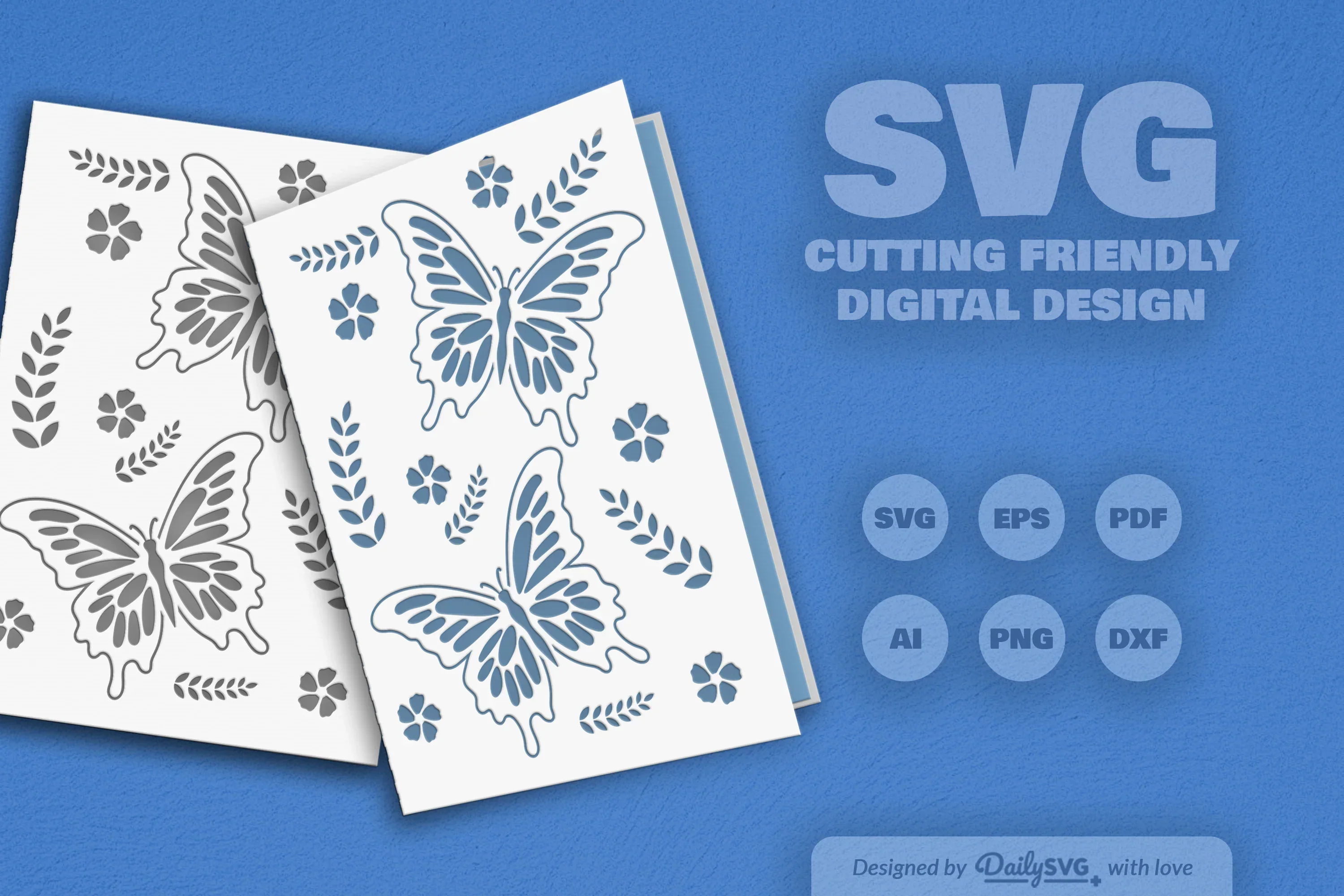 Butterfly Folk Art SVG Bundle - Image 2