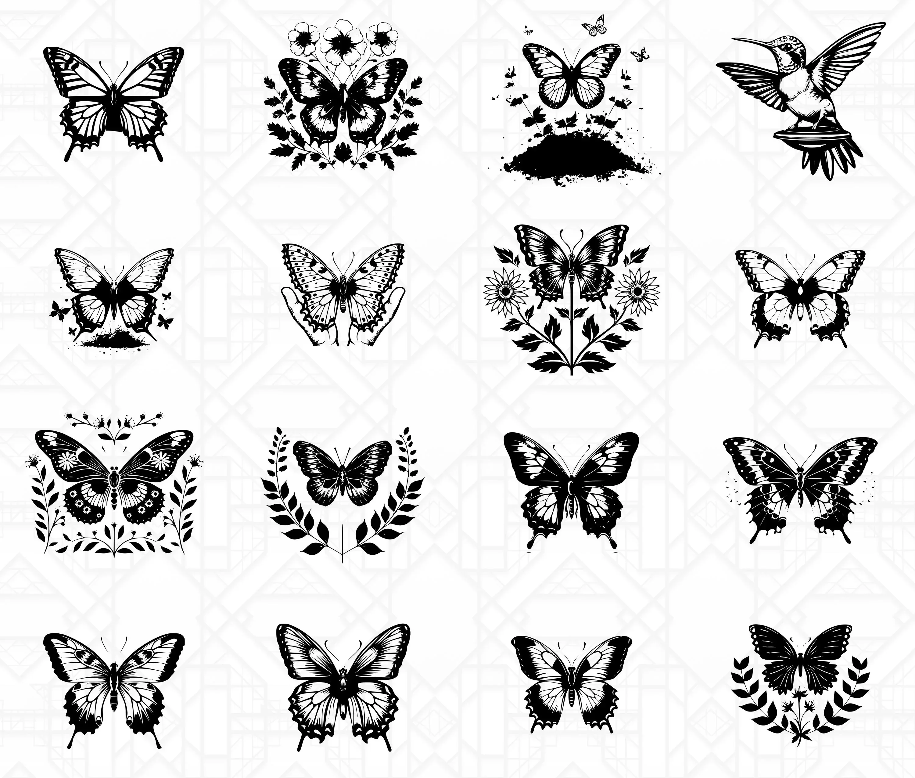 Butterfly Garden SVG Bundle - Image 2