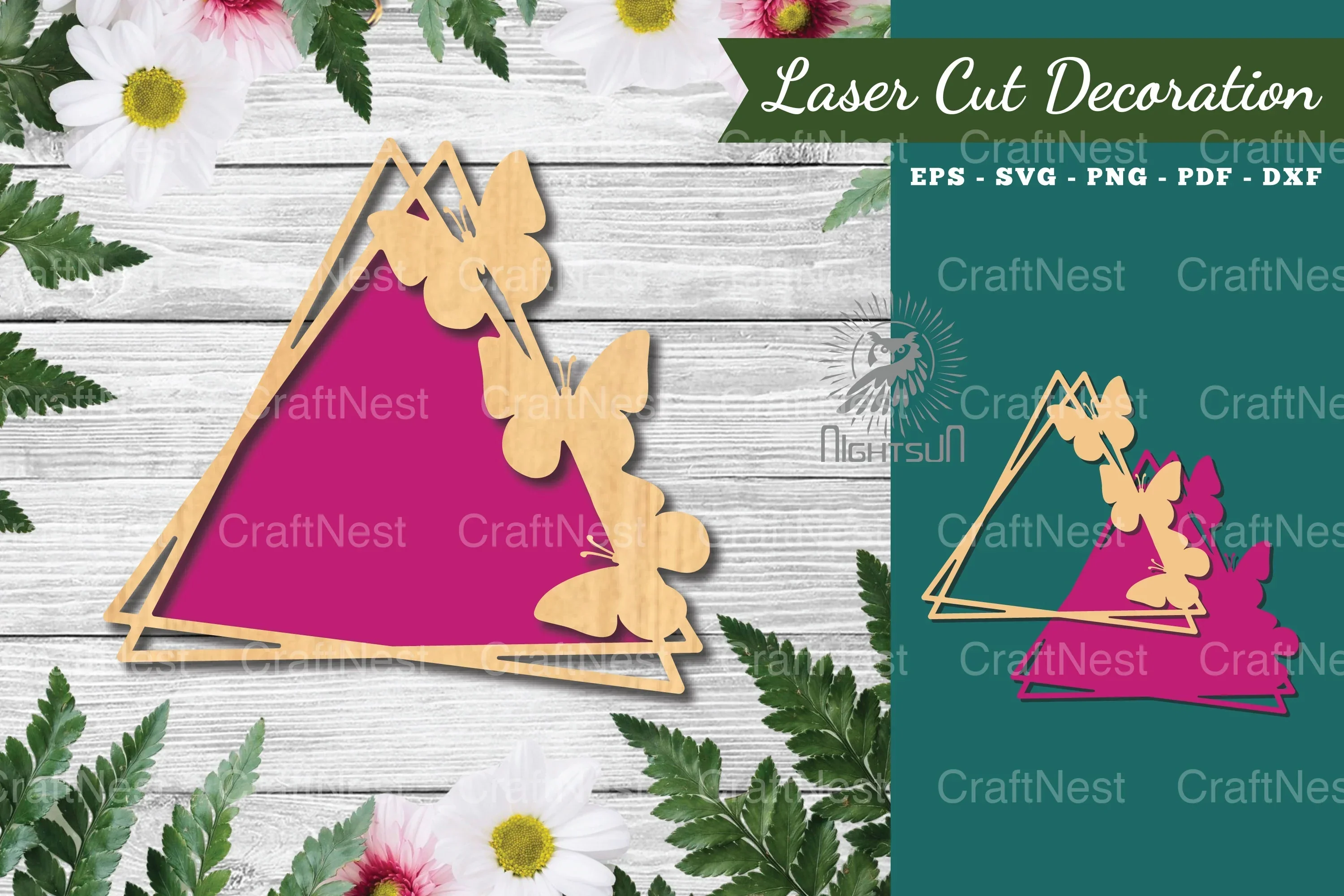 Butterfly Laser Cut Sign Clipart Bundle