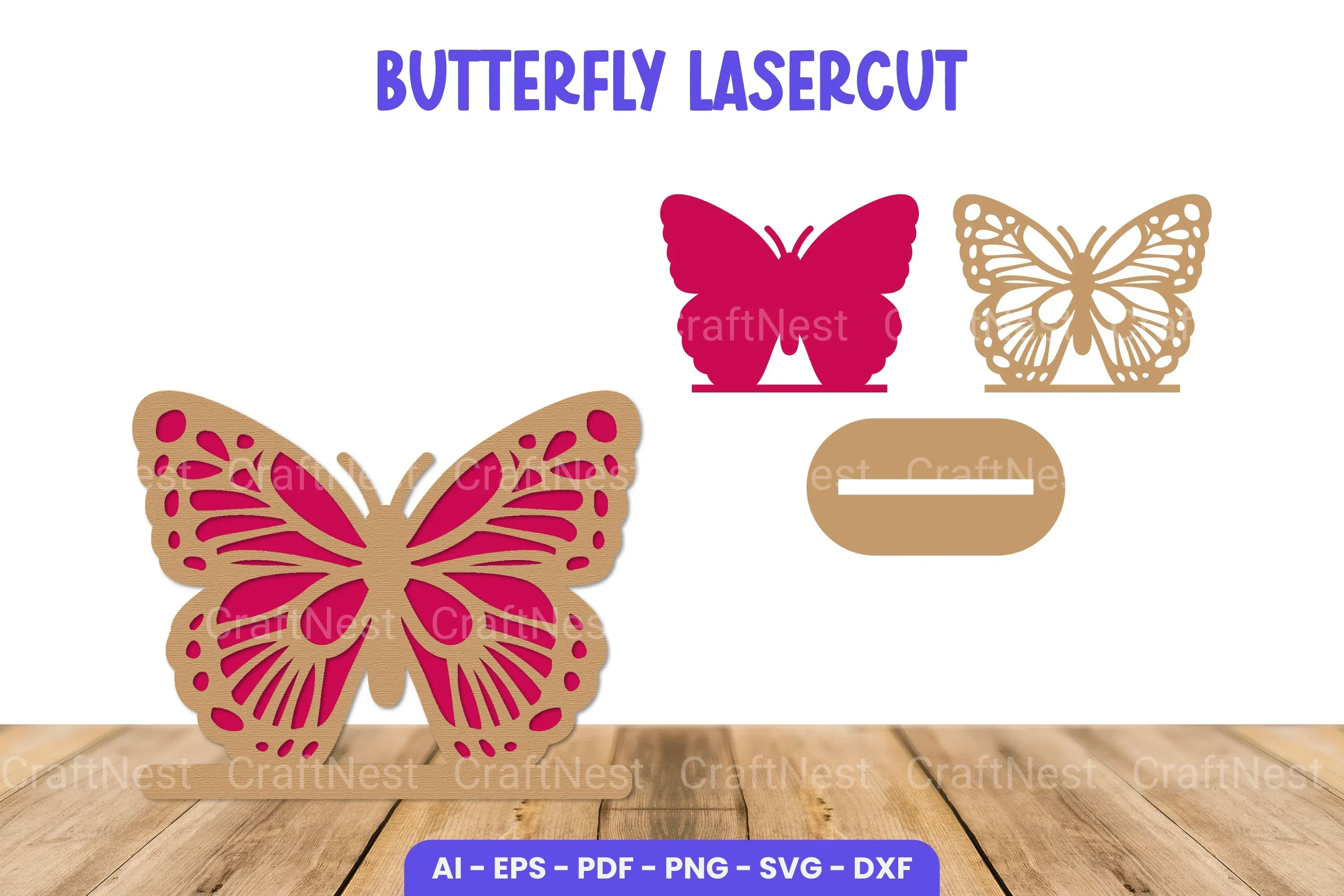Butterfly Lasercut SVG Bundle