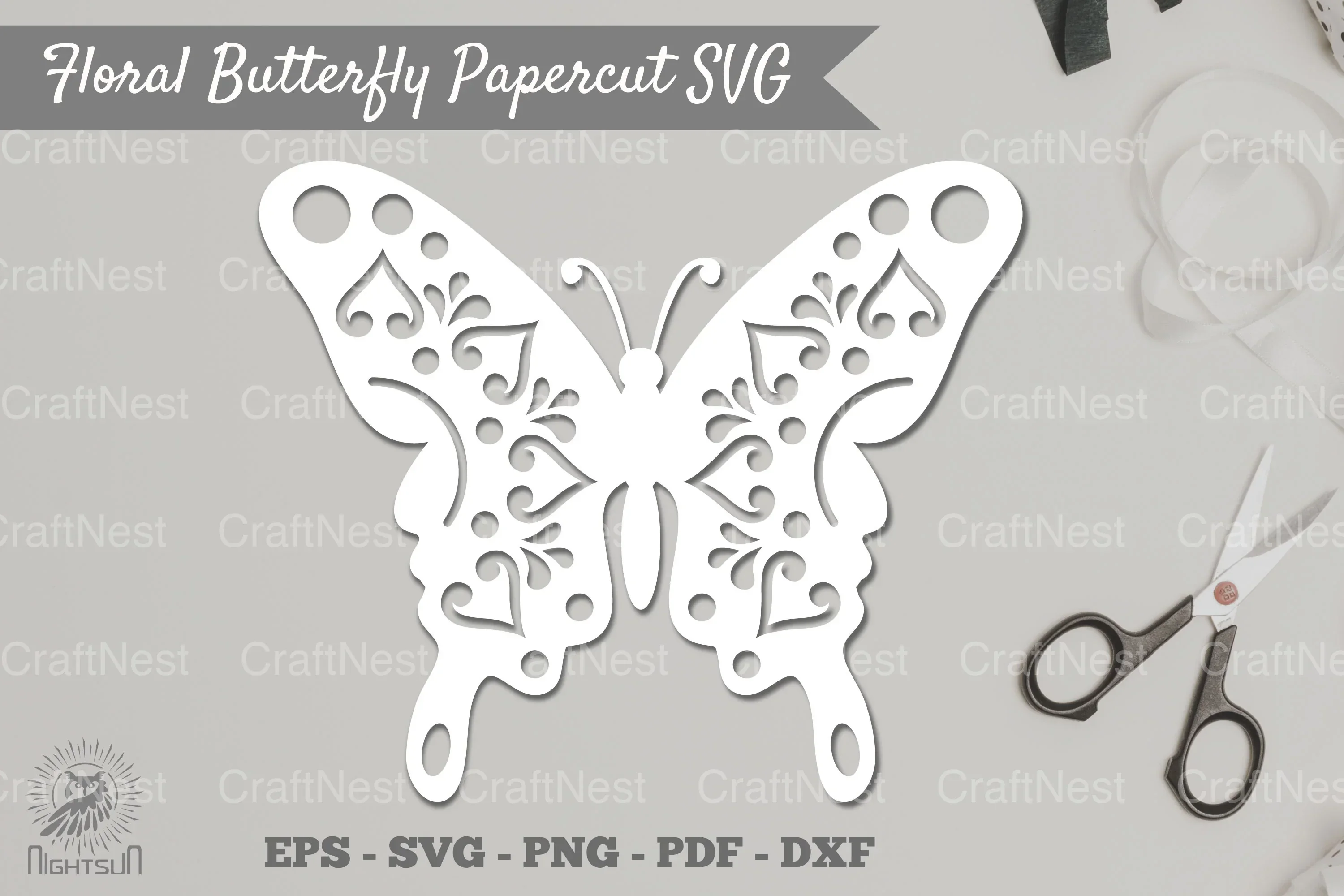 Butterfly Mandala Papercut SVG Bundle