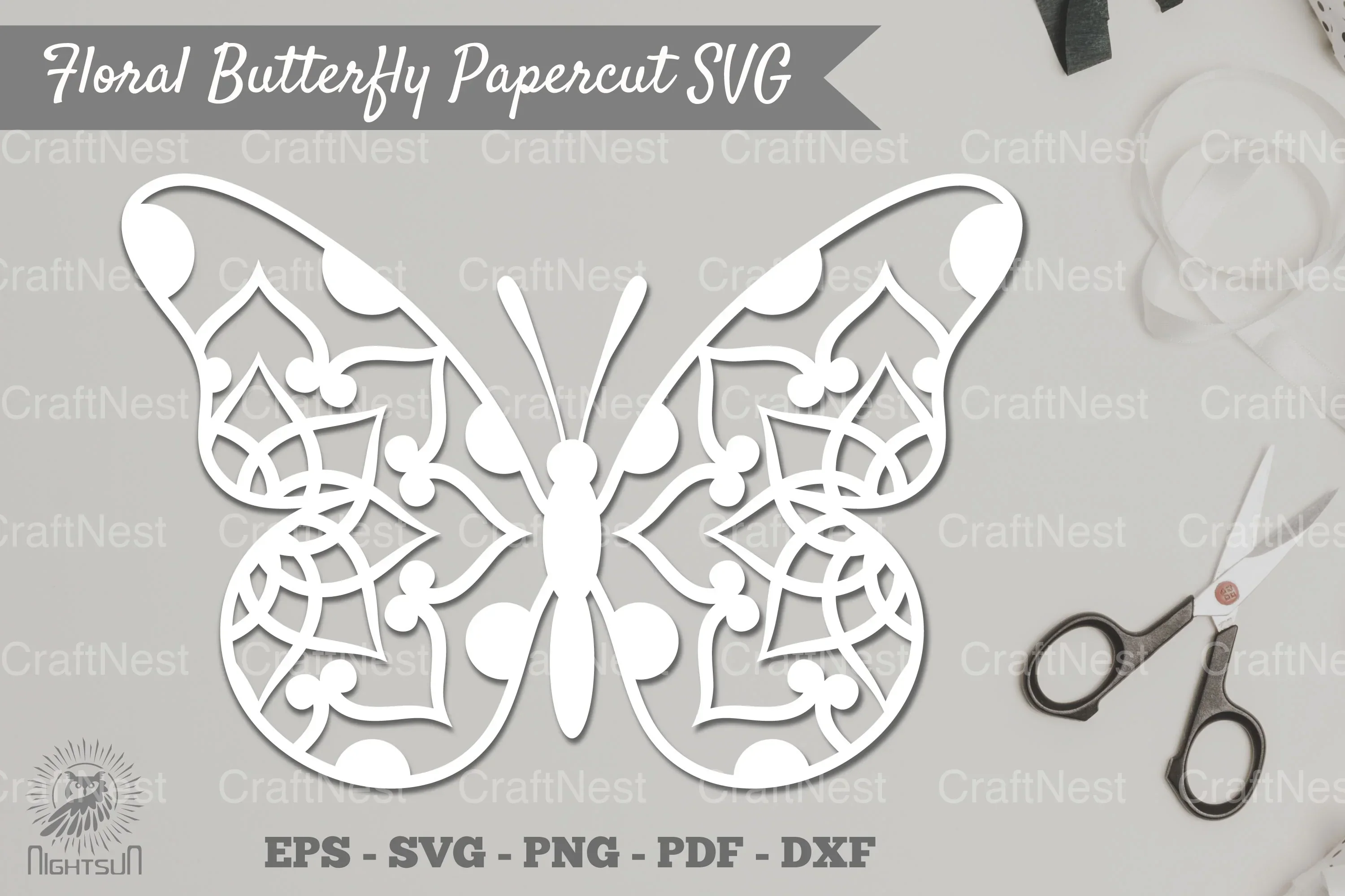 Butterfly Mandala Papercut SVG Bundle