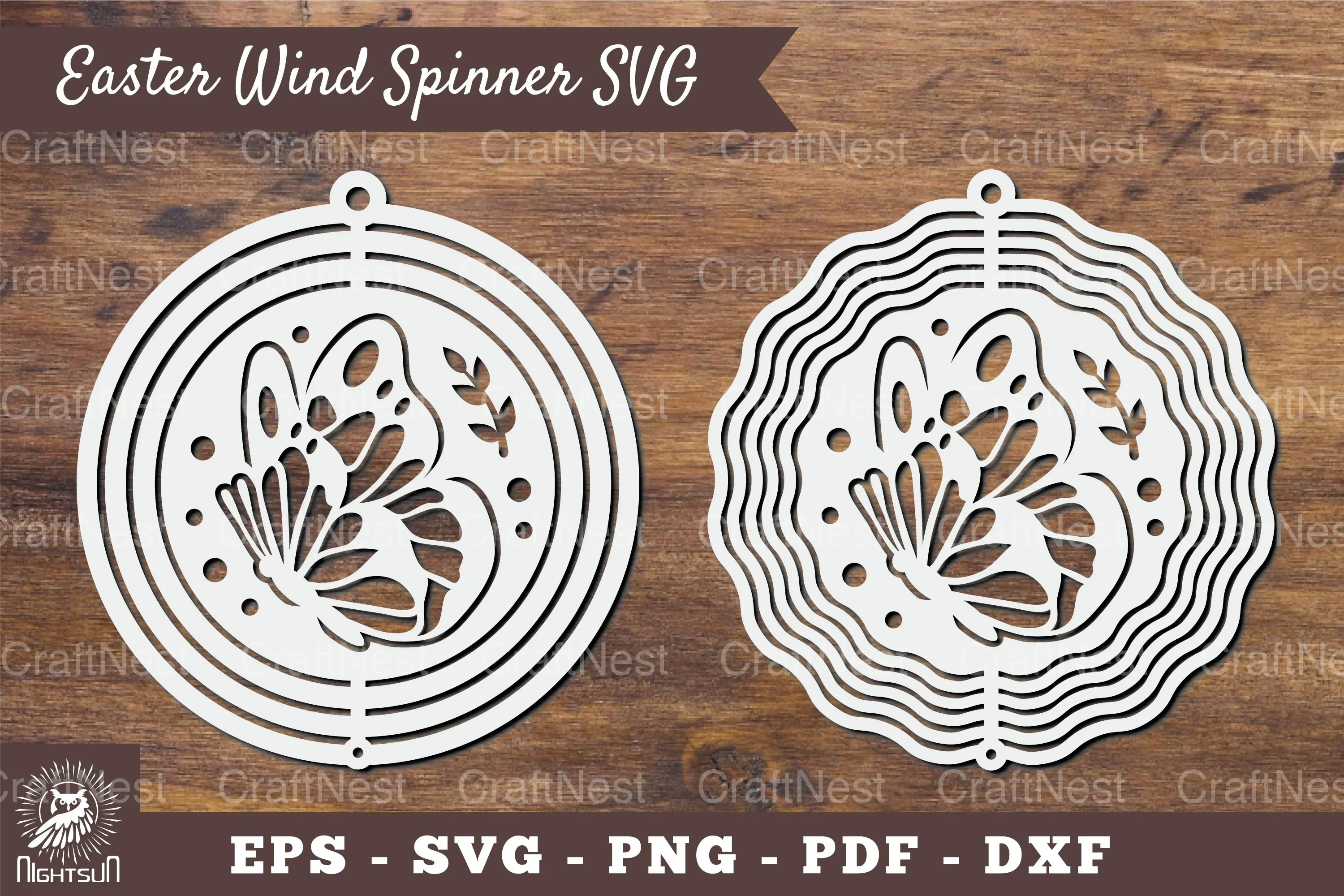 Butterfly Wind Spinner SVG Bundle