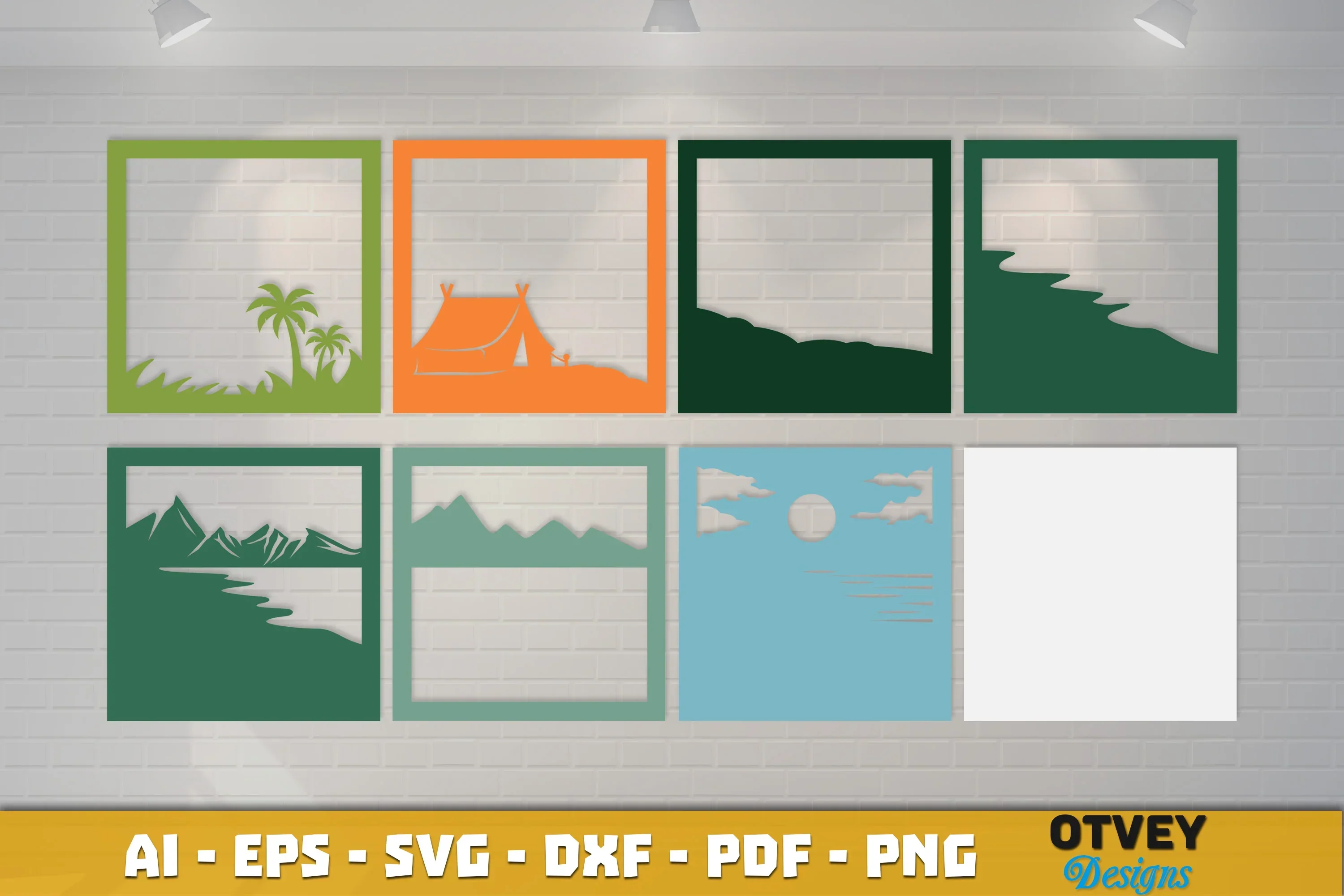 Camping 3D Shadowbox Layered SVG Bundle - Image 2