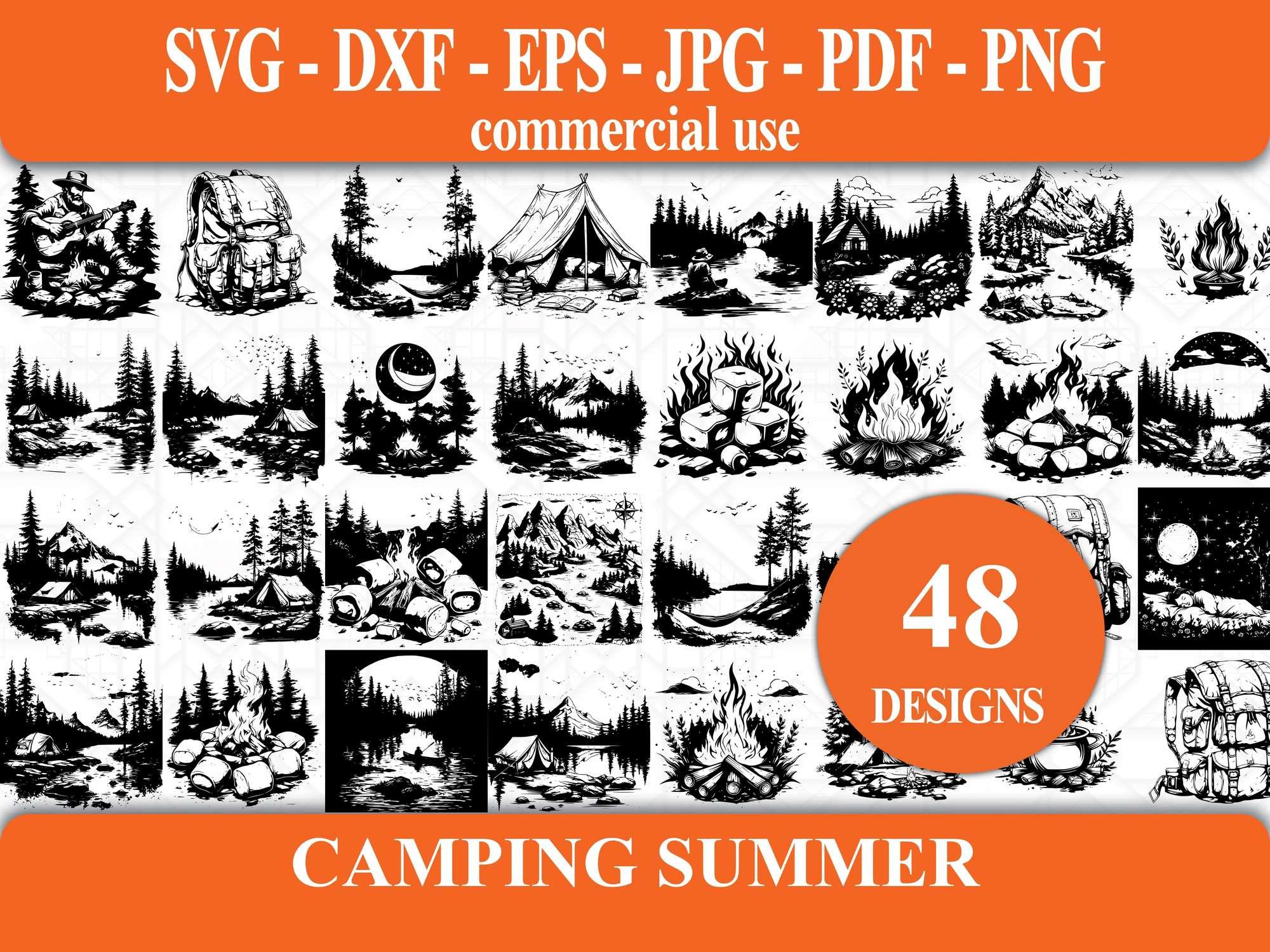 Camping Summer SVG Bundle