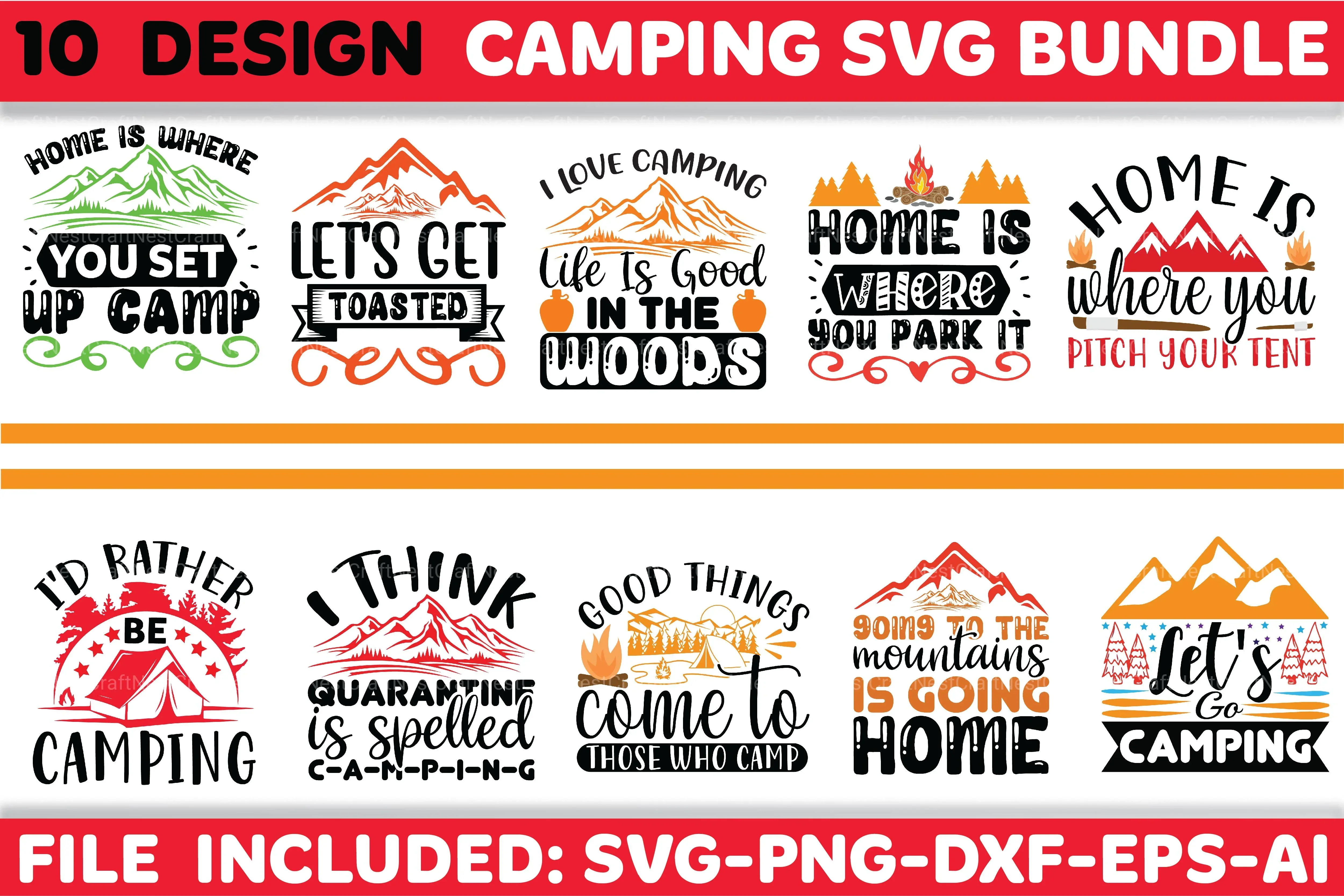 Camping SVG Bundle