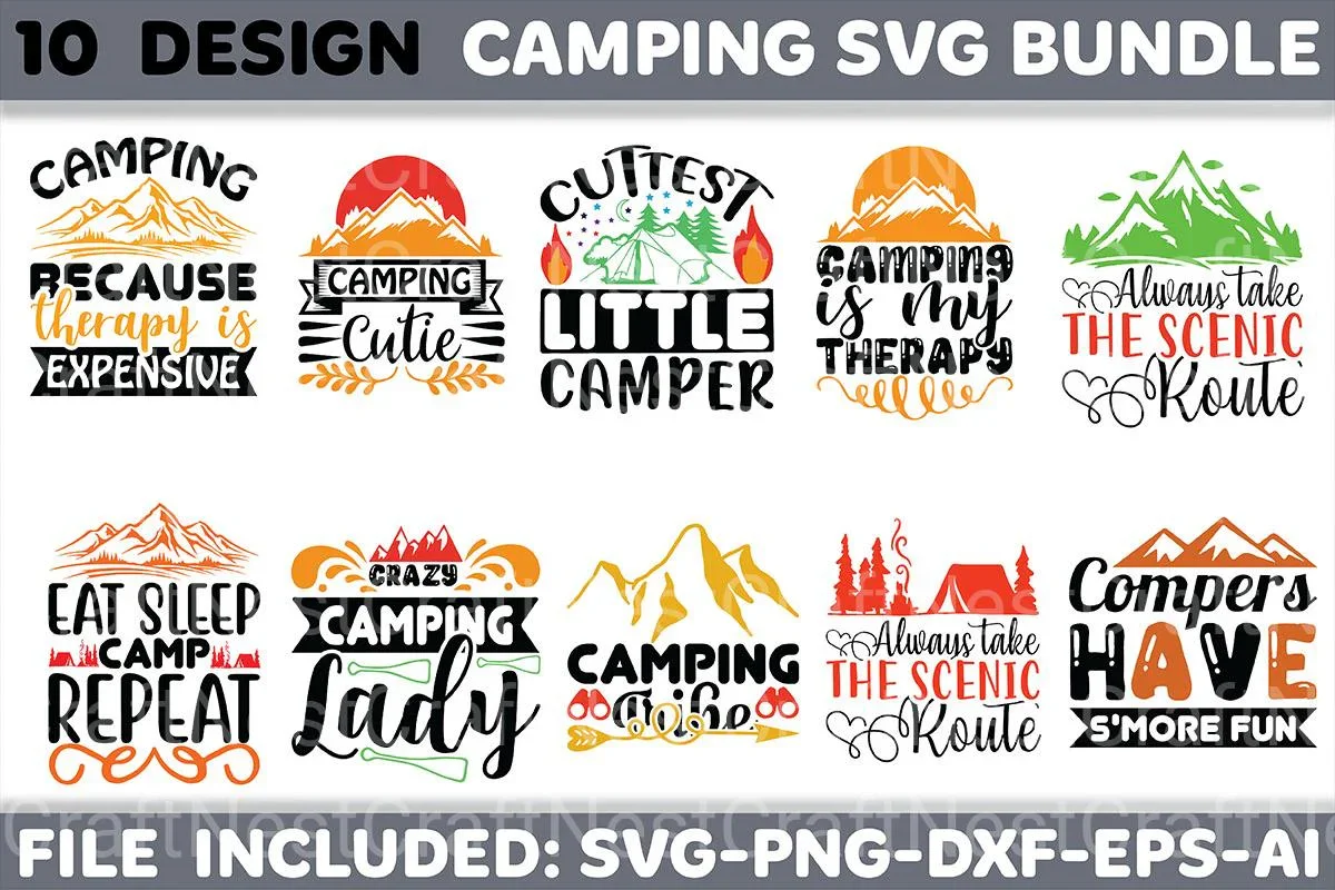 Camping SVG Bundle