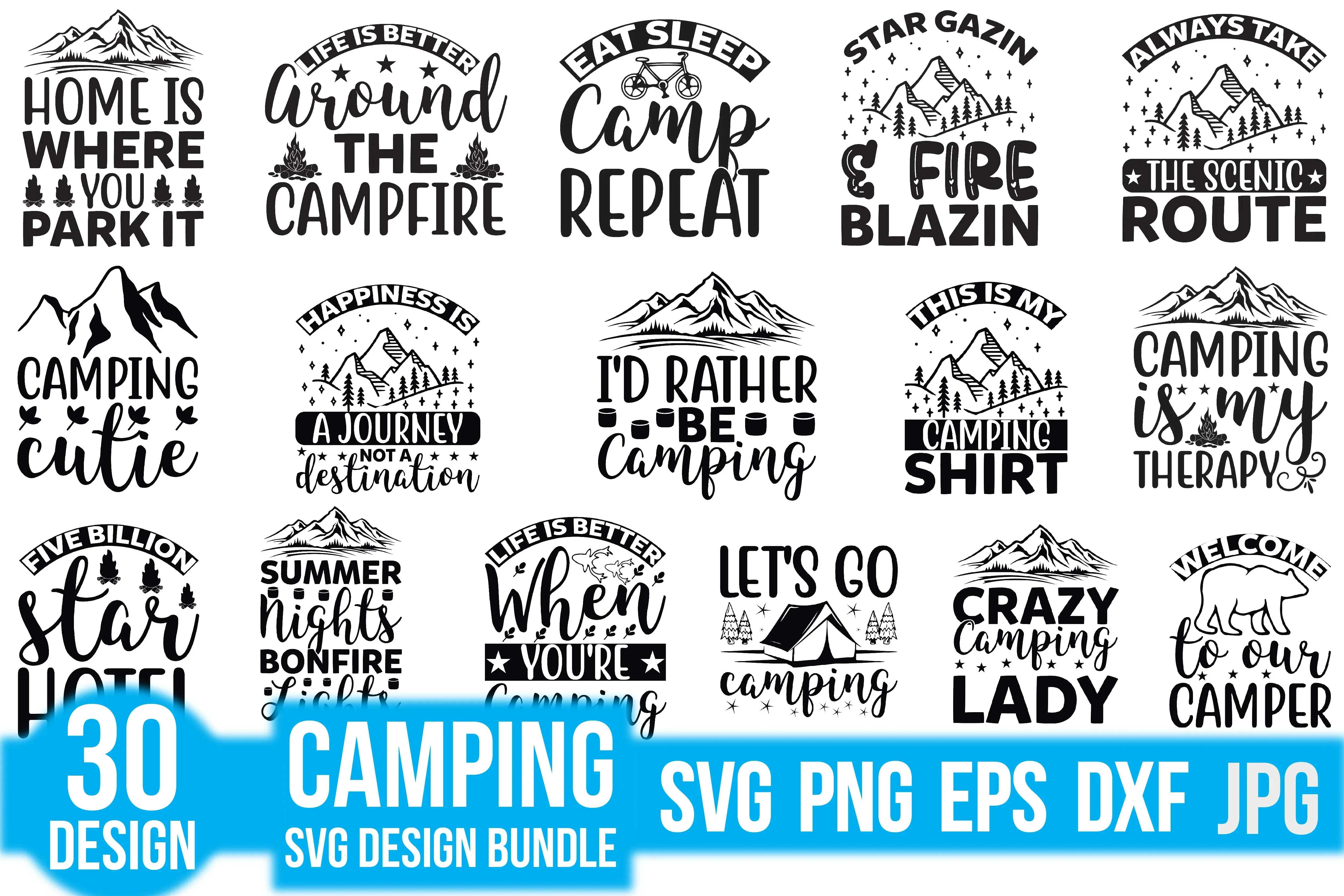 Camping SVG Bundle