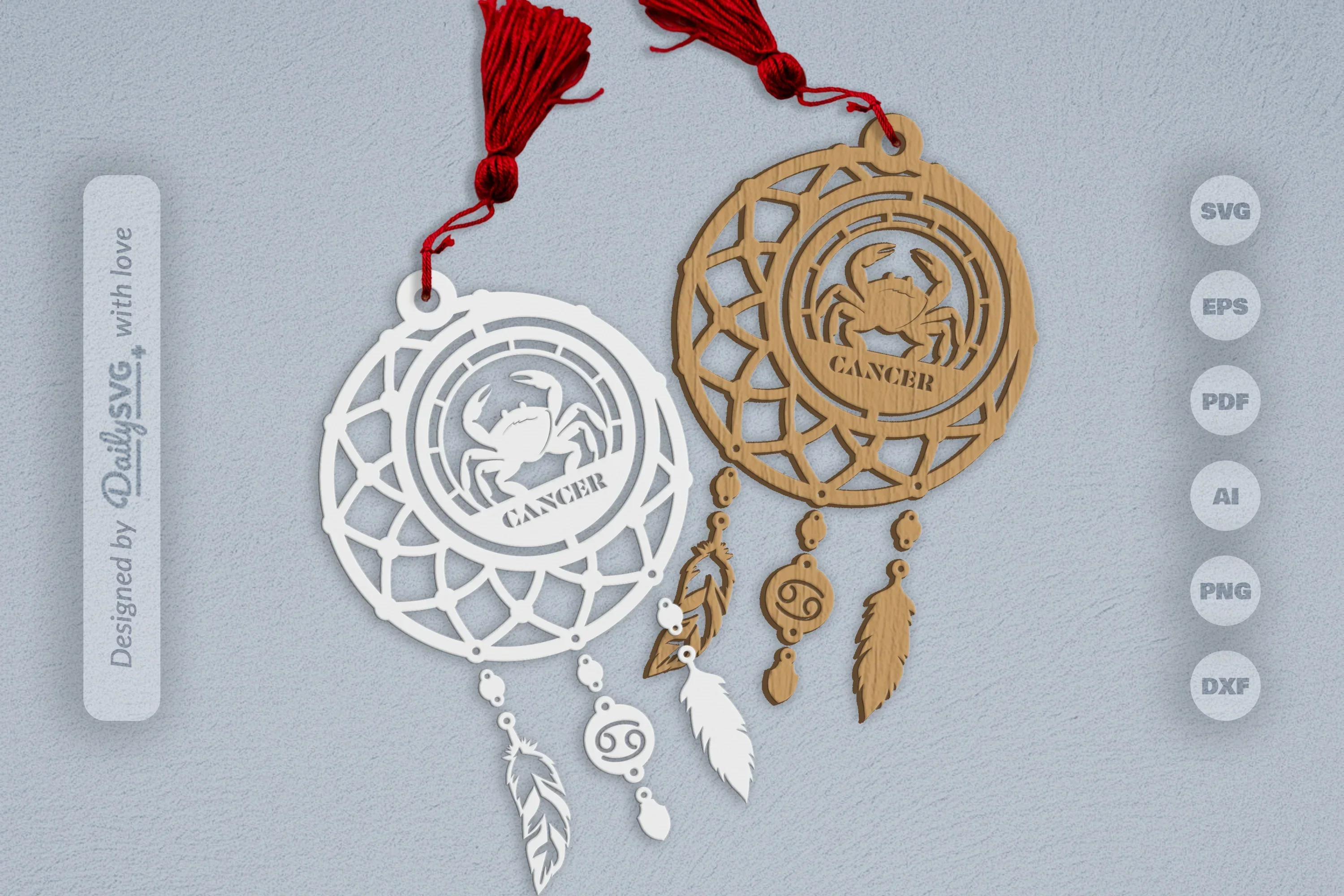 Cancer Dream Catcher Set SVG Bundle
