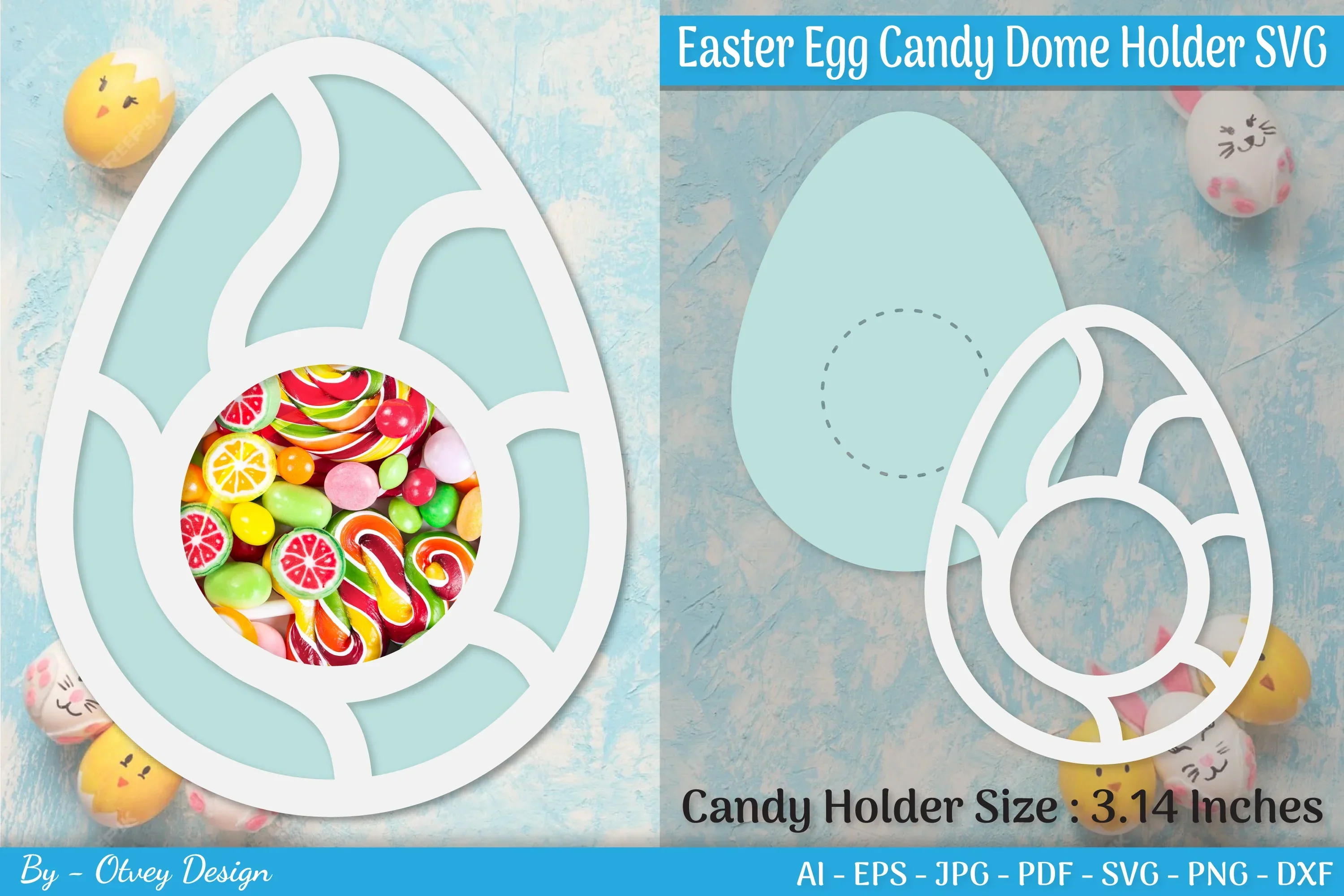 Candy Holder Easter Egg SVG Bundle