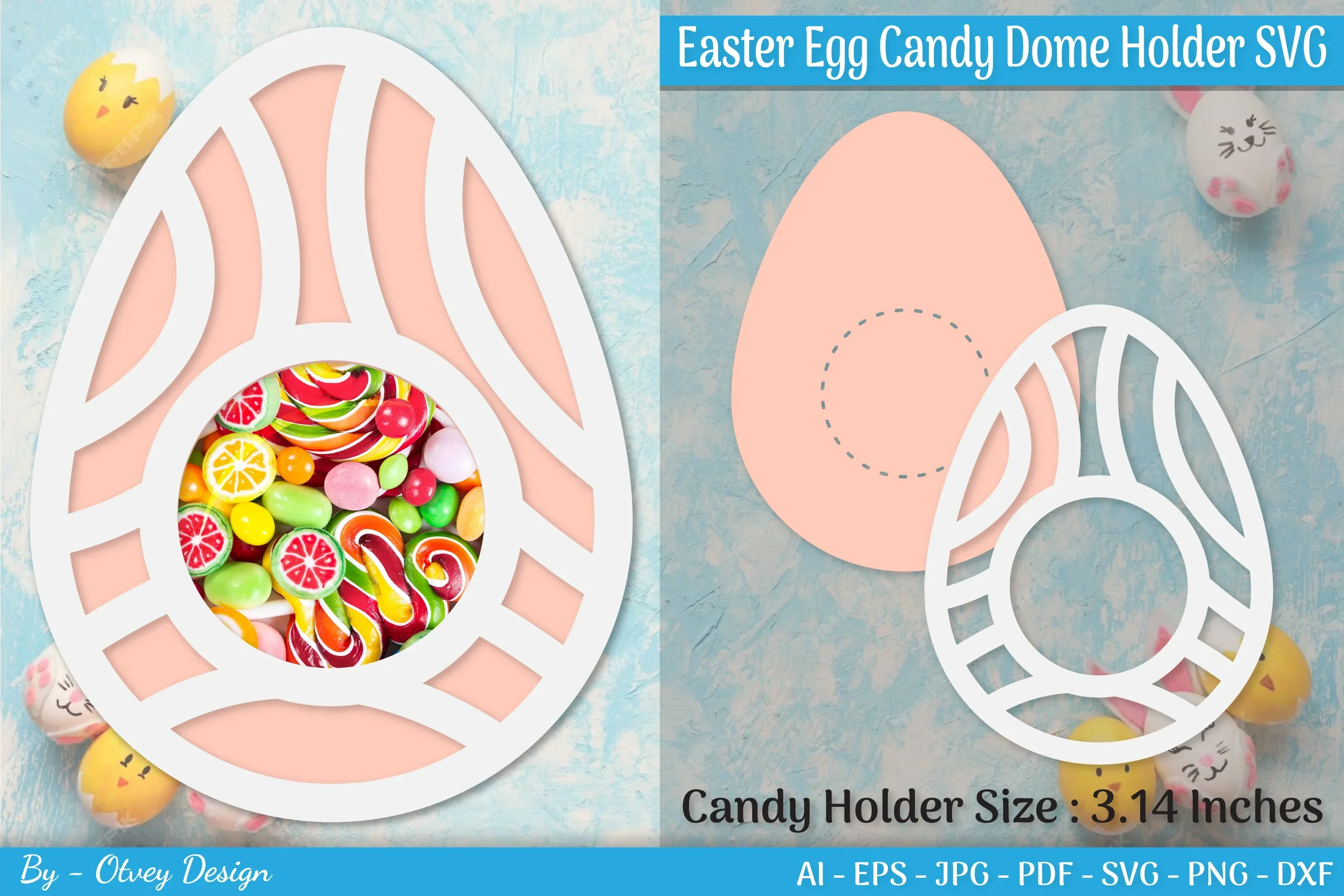 Candy Holder Easter Egg SVG Bundle