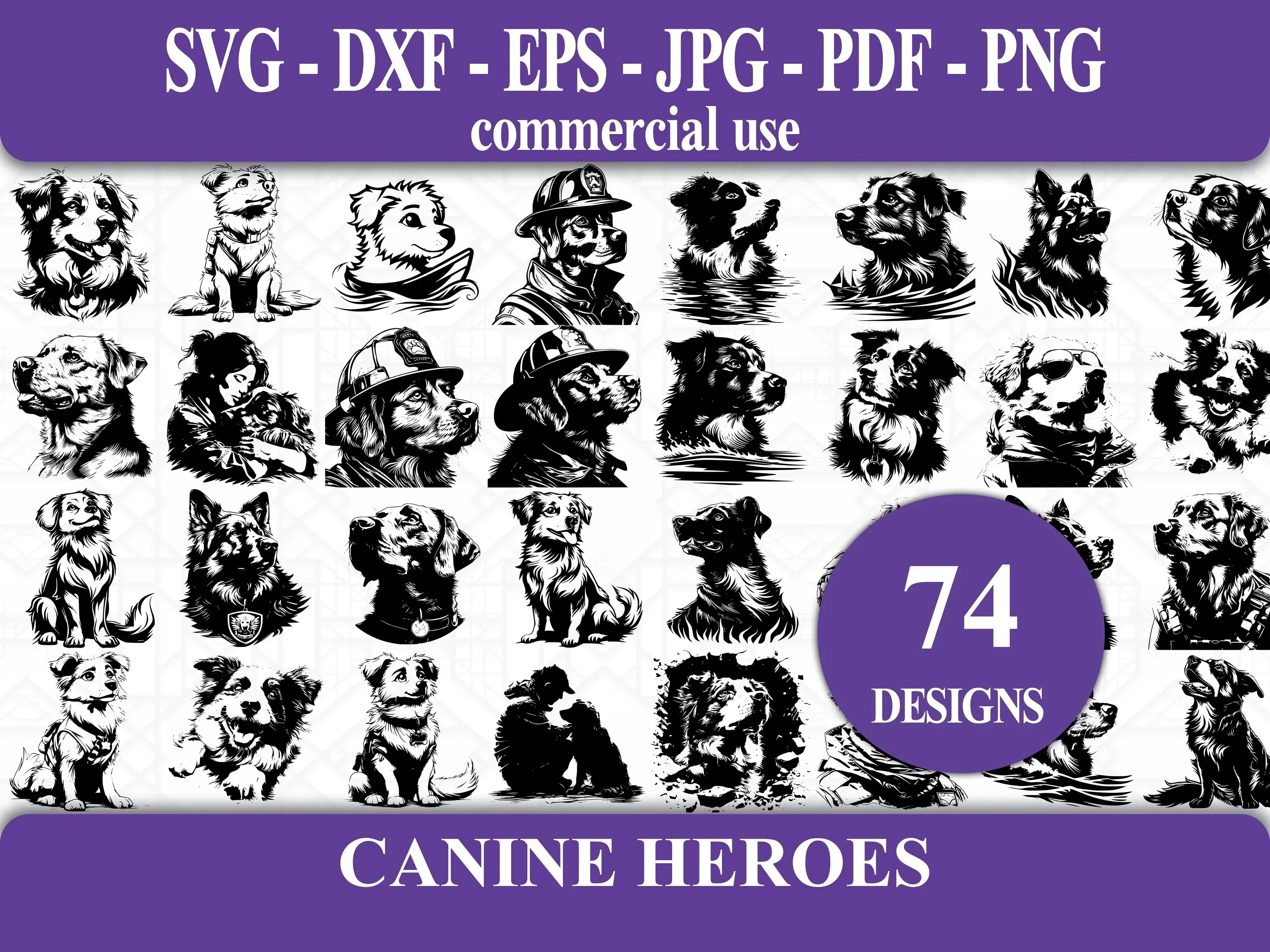 Canine Heroes SVG Bundle