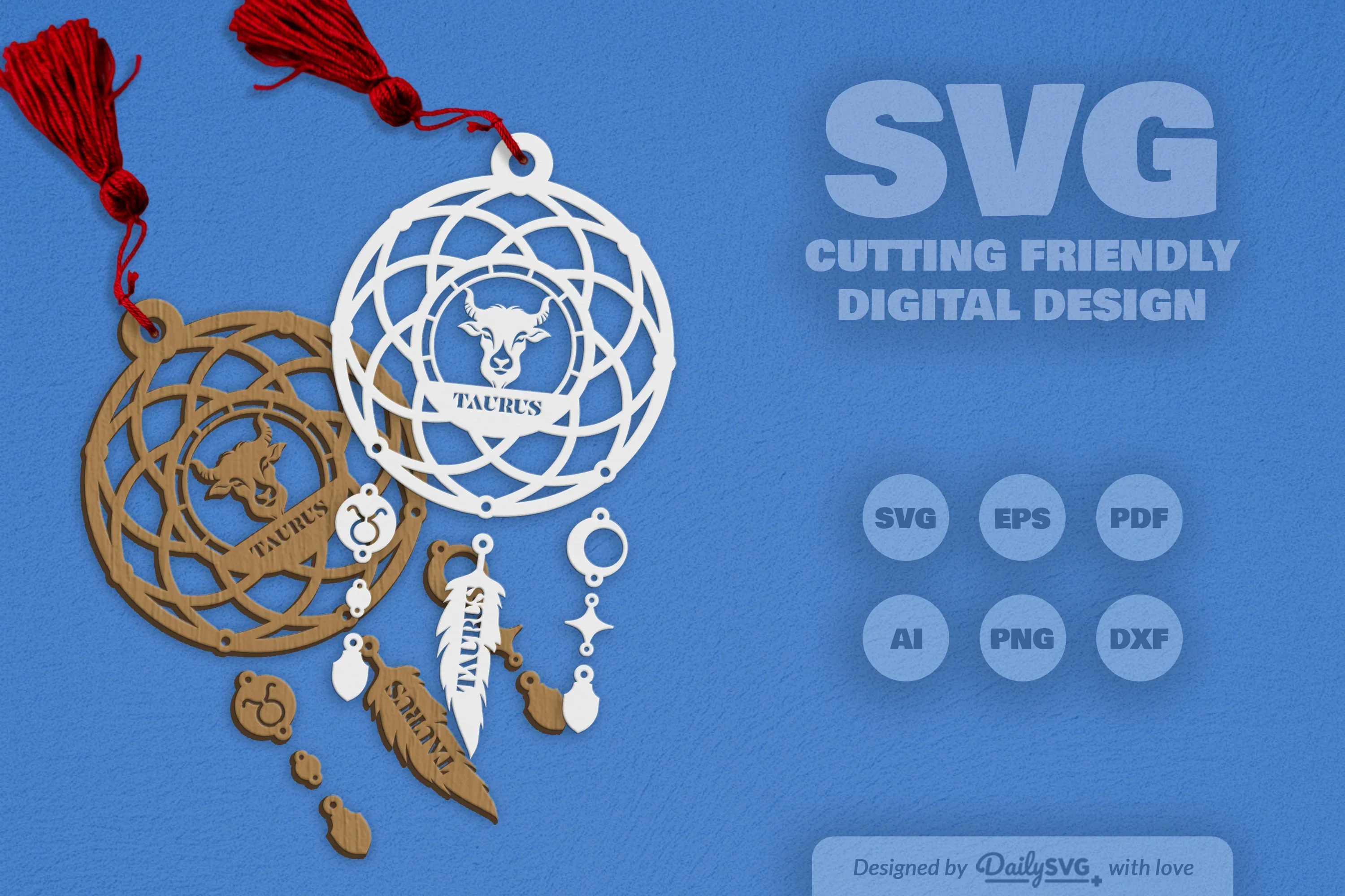 Capricorn Dream Catcher Set SVG Bundle - Image 2