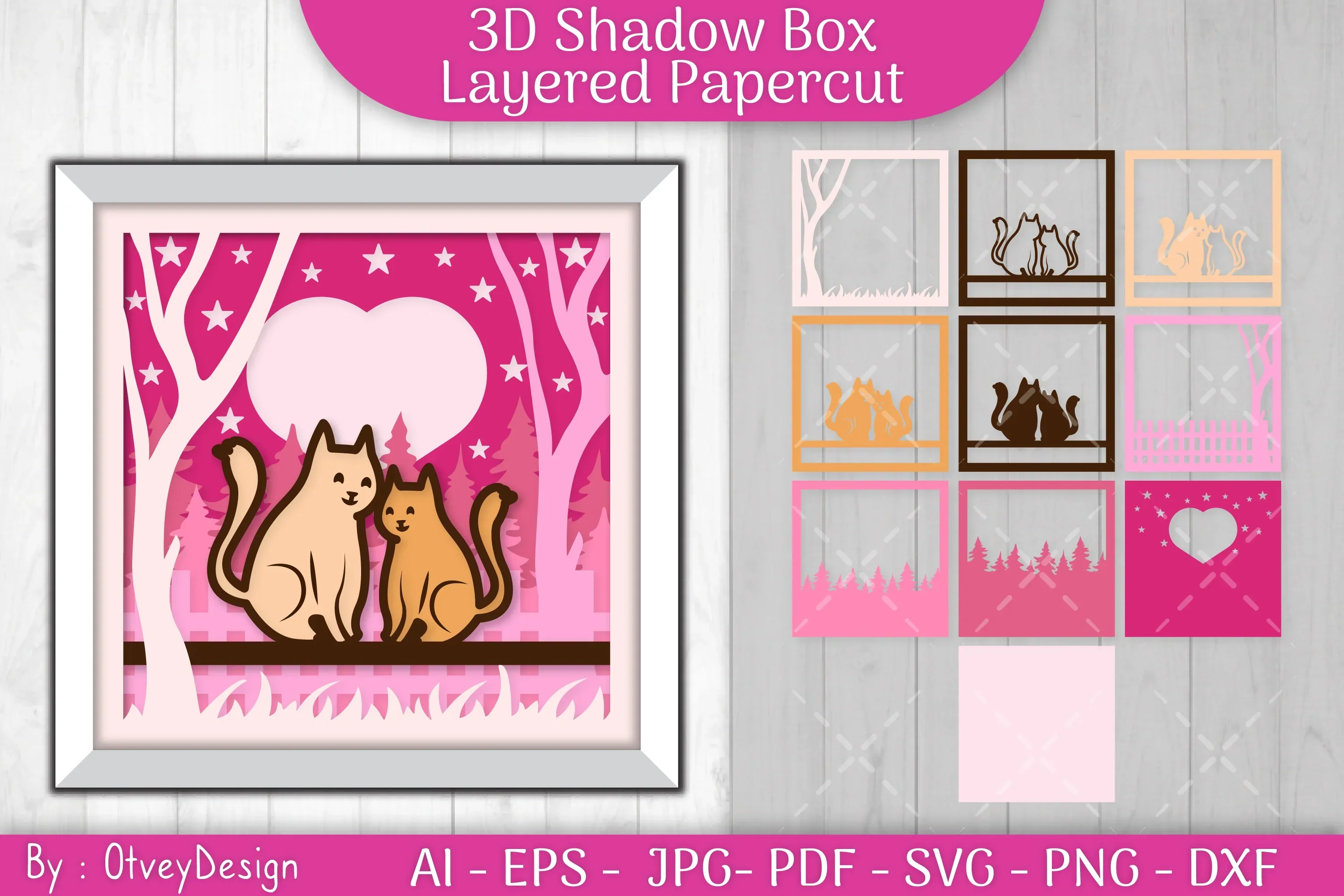 Cat Couple Love SVG Bundle - Image 2
