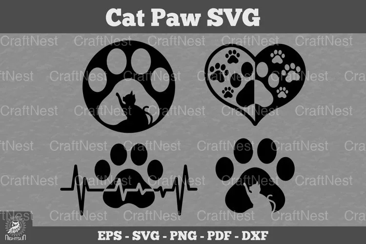 Cat Paw SVG Bundle