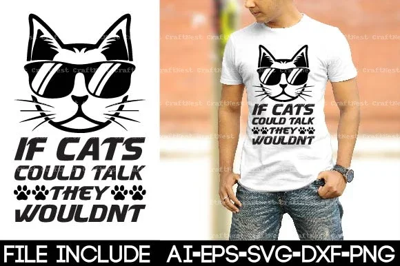 Cat Shirt SVG Bundle - Image 4