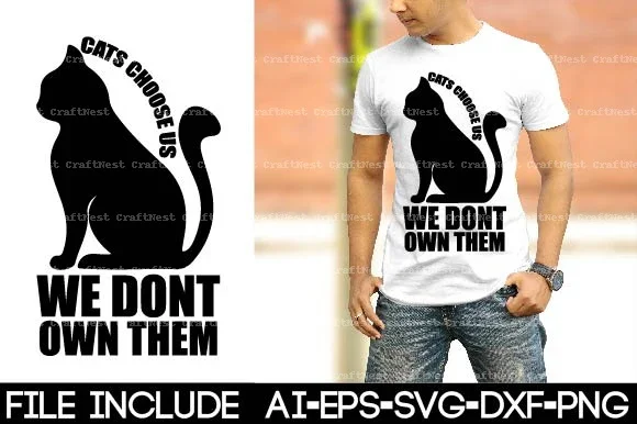 Cat Shirt SVG Bundle - Image 5