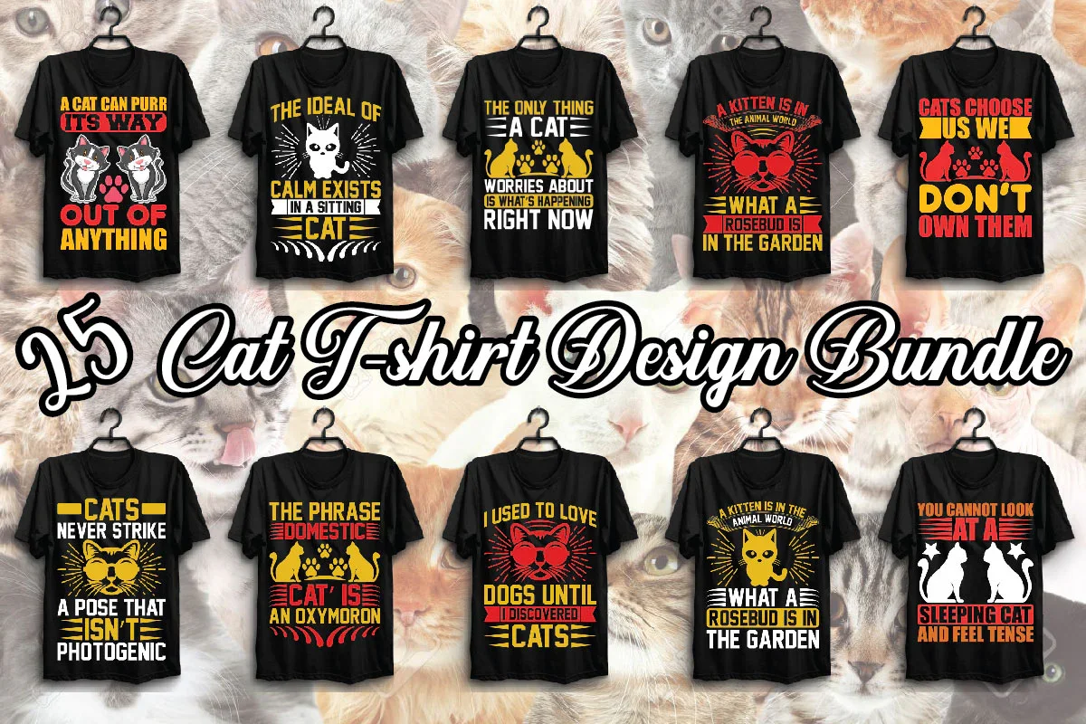 Cat T Shirt Bundle - Image 2