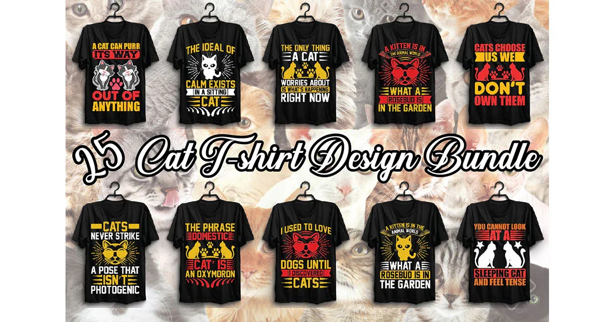Cat T Shirt Bundle - Image 3