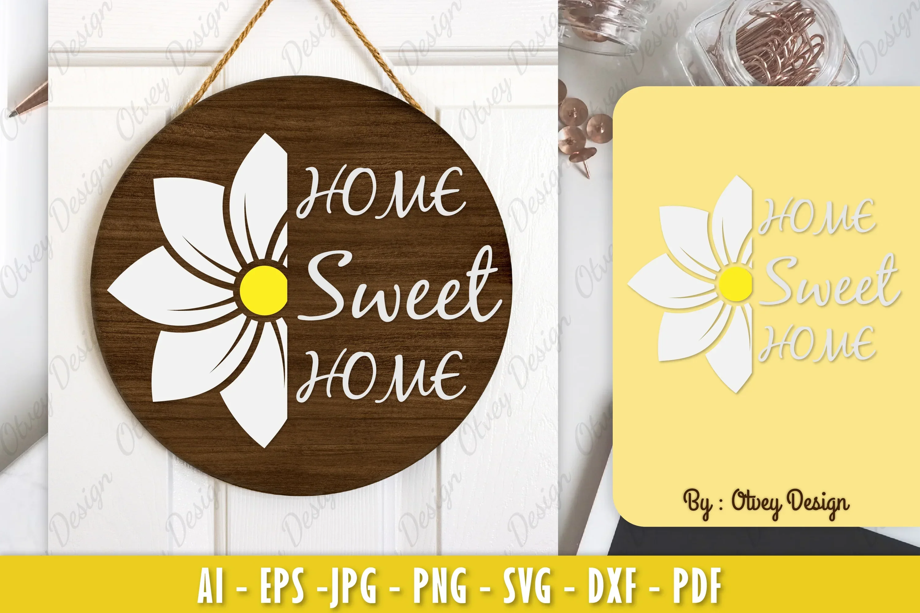 Champa Flower Welcome Sign SVG Bundle