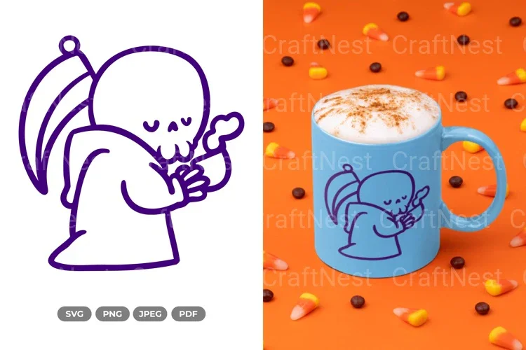 Chibi Grim Reaper Halloween SVG Bundle