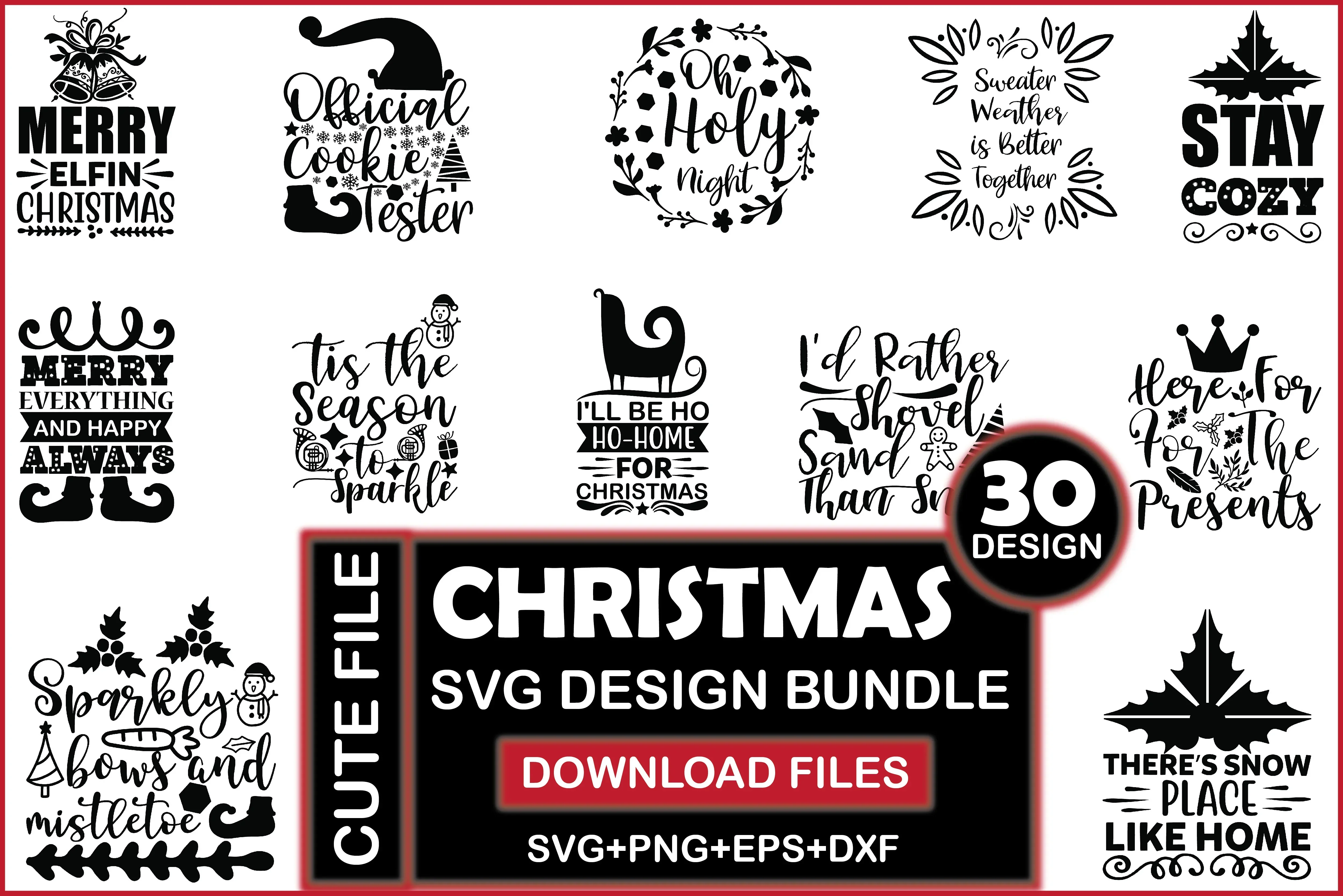 Christmas 50 SVG Bundle