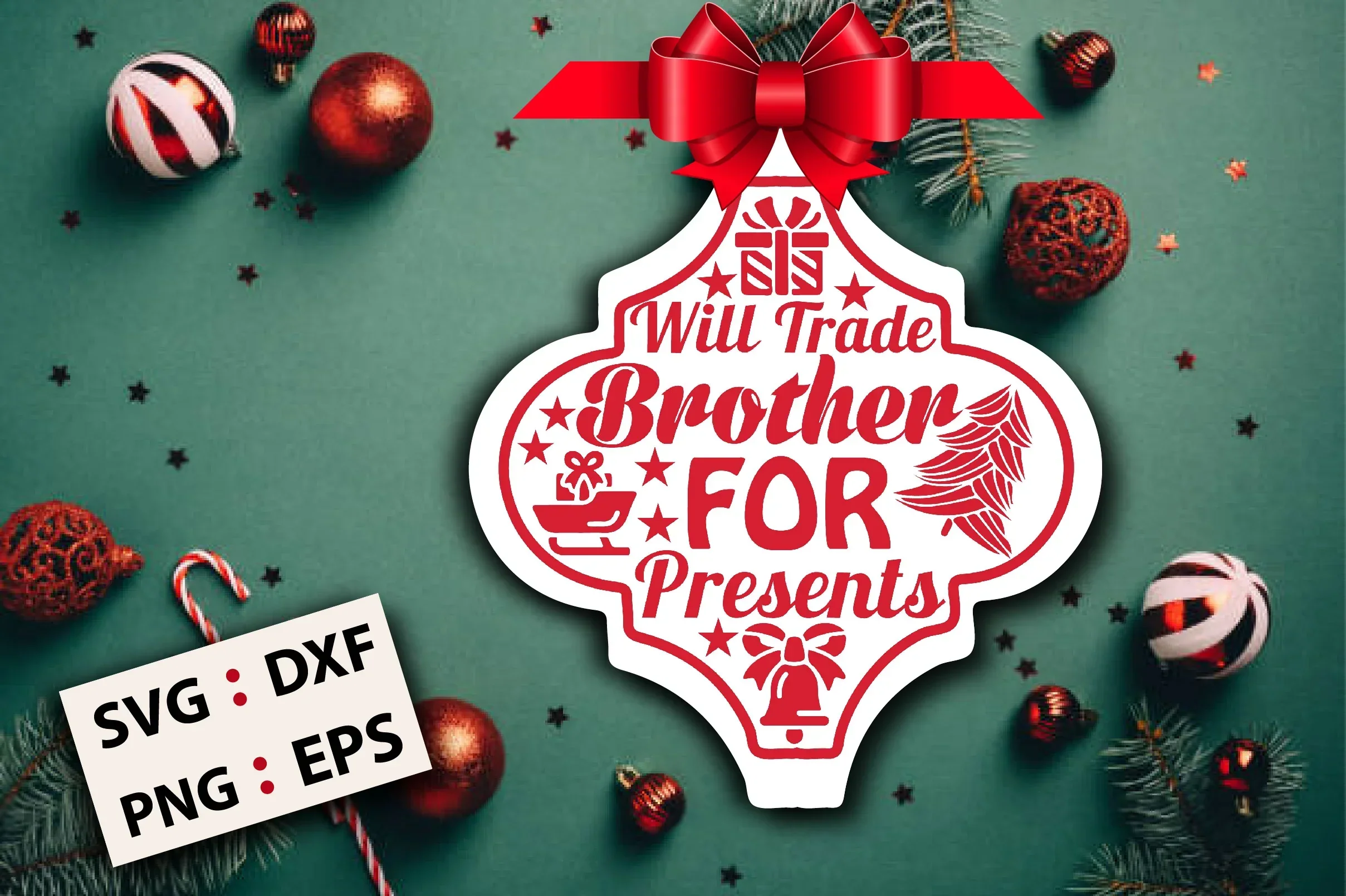 Christmas Arabesque Ornament SVG Bundle - Image 10