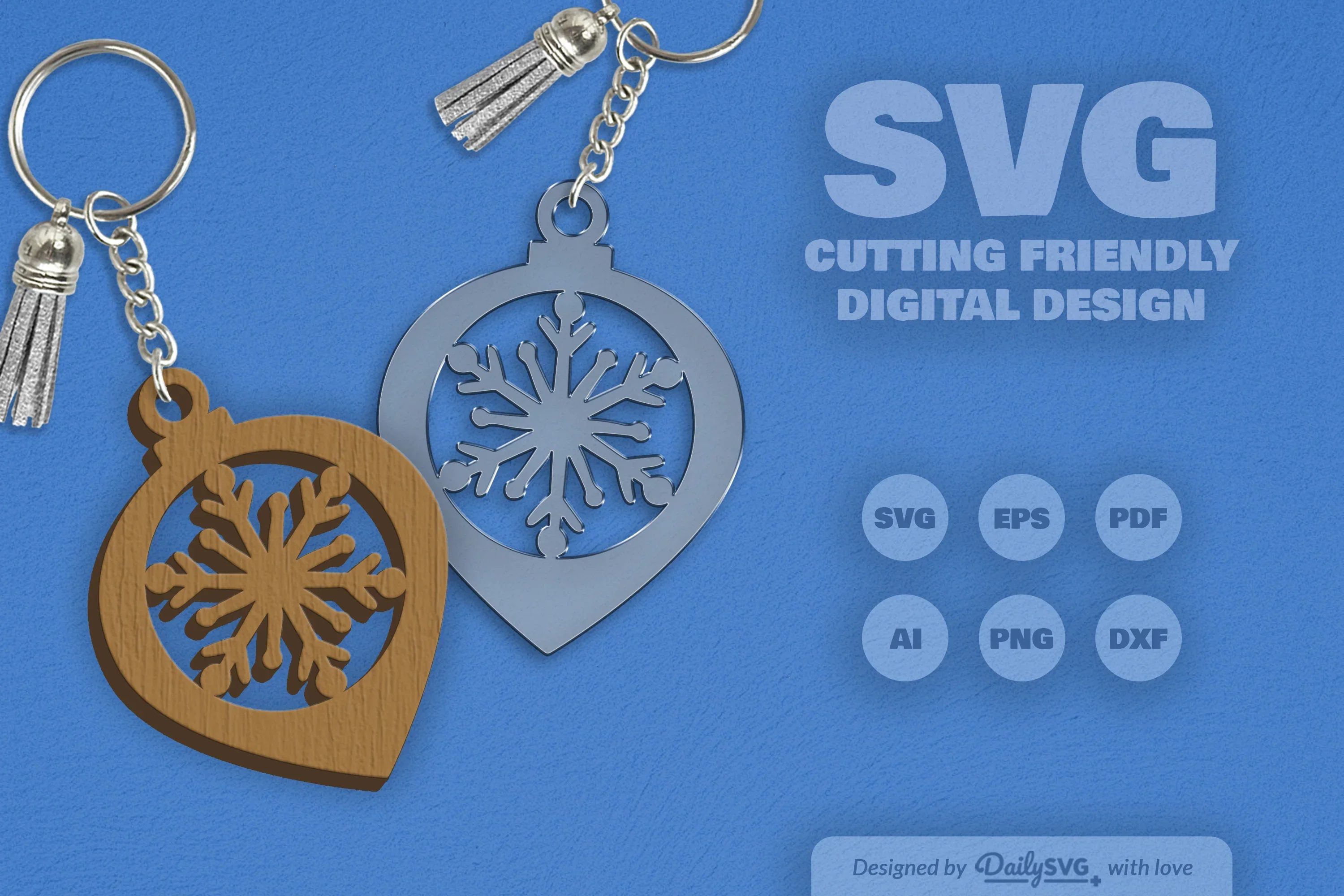 Christmas Bauble Snowflakes SVG Bundle - Image 2