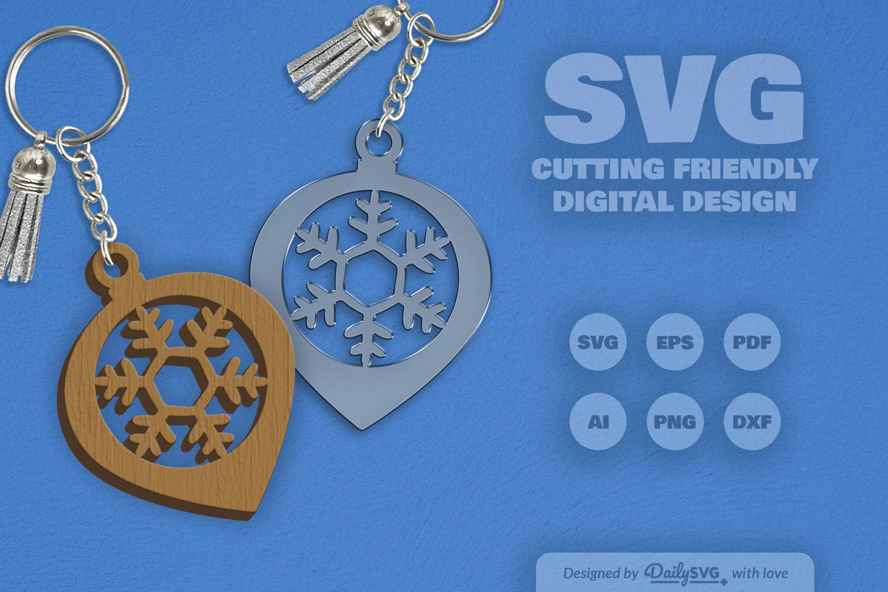 Christmas Bauble Snowflakes SVG Bundle - Image 2