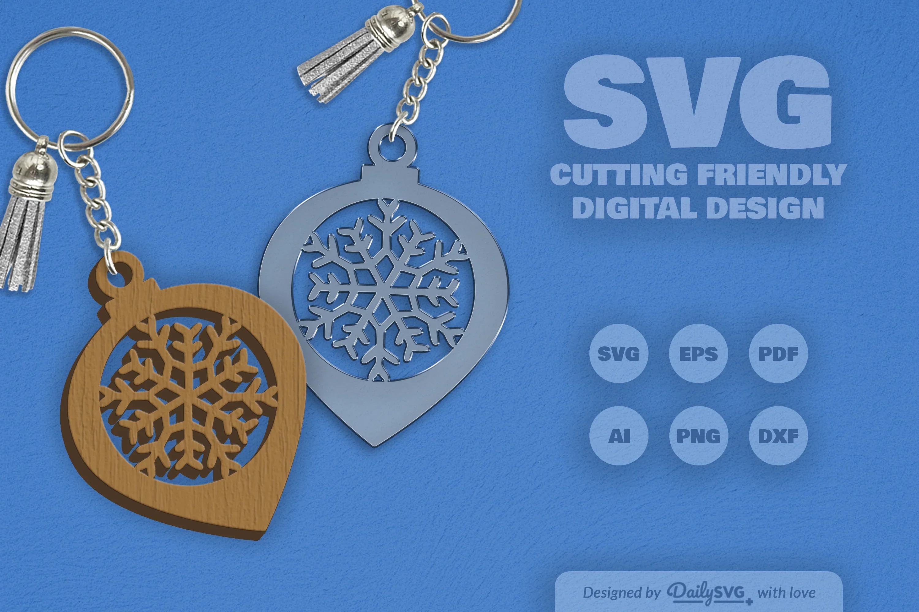 Christmas Bauble Snowflakes SVG Bundle - Image 2