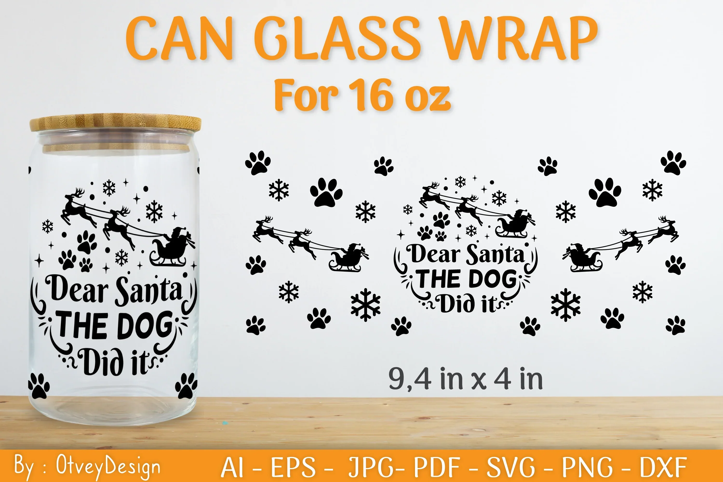 Christmas Can Glass 16 OZ SVG Bundle - Image 2