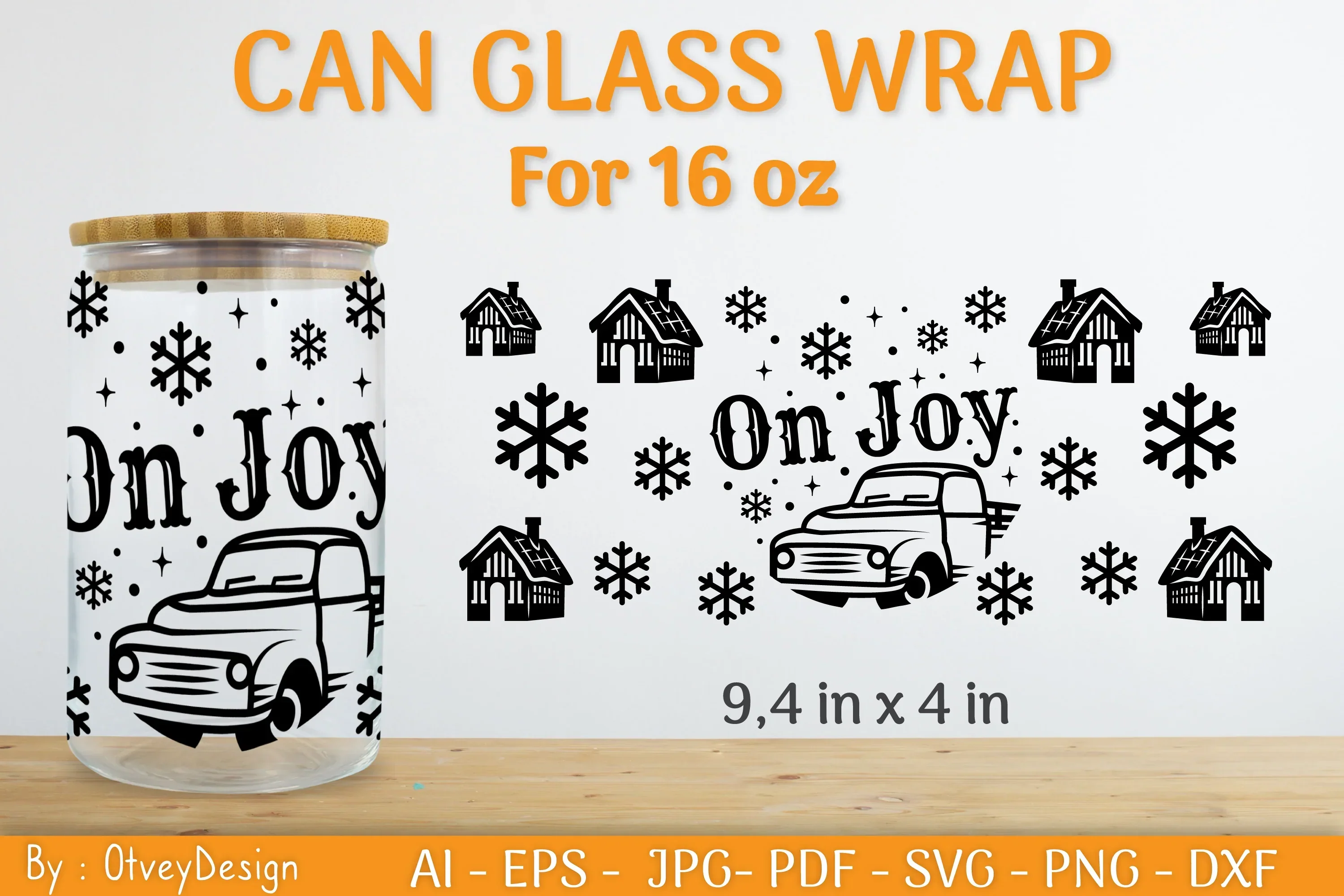 Christmas Can Glass 16 OZ SVG Bundle - Image 2