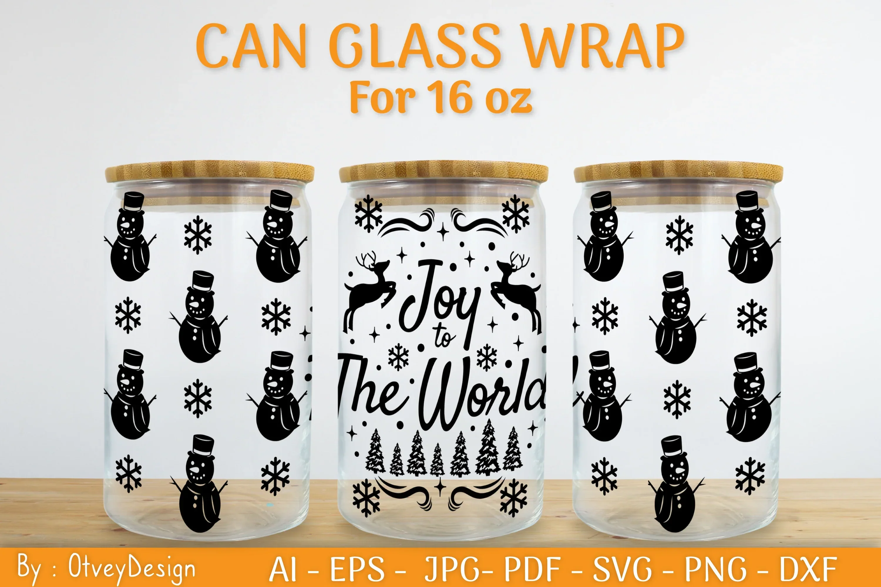 Christmas Can Glass 16 OZ SVG Bundle - Image 2