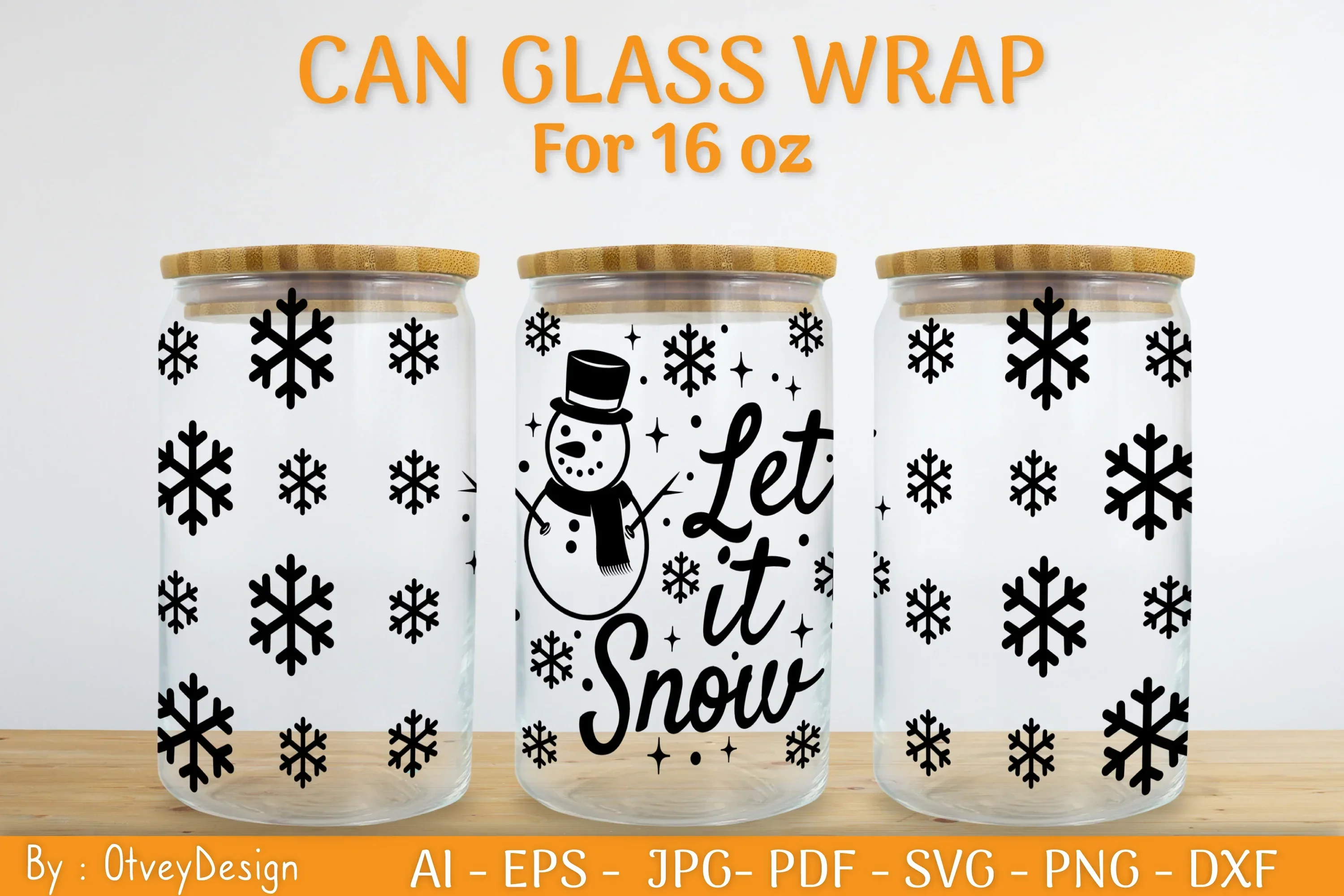 Christmas Can Glass 16 OZ SVG Bundle