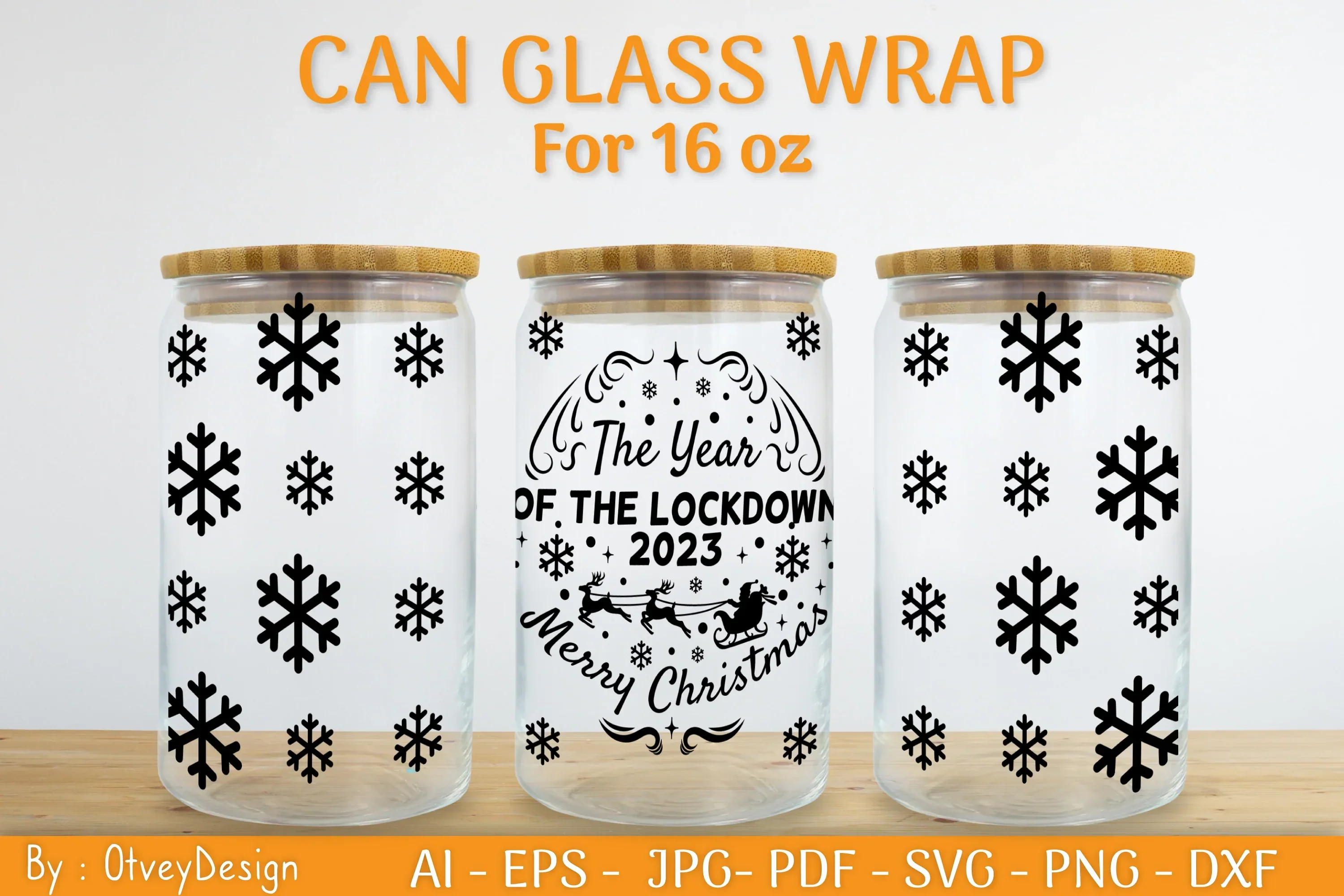 Christmas Can Glass 16 OZ SVG Bundle - Image 2