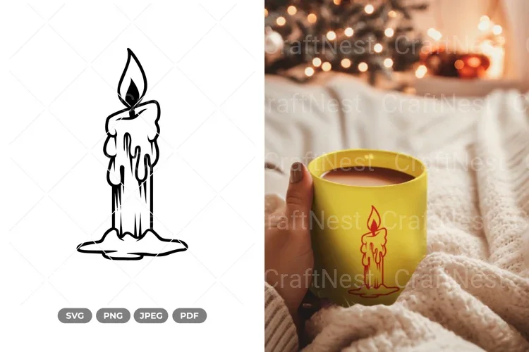 Christmas Candle SVG Bundle