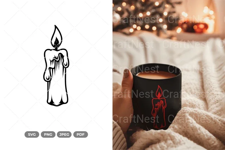 Christmas Candle SVG Bundle