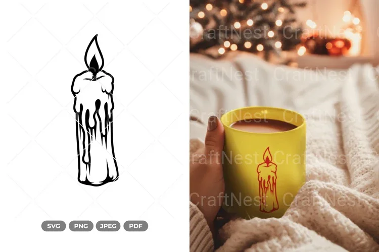 Christmas Candle SVG Bundle