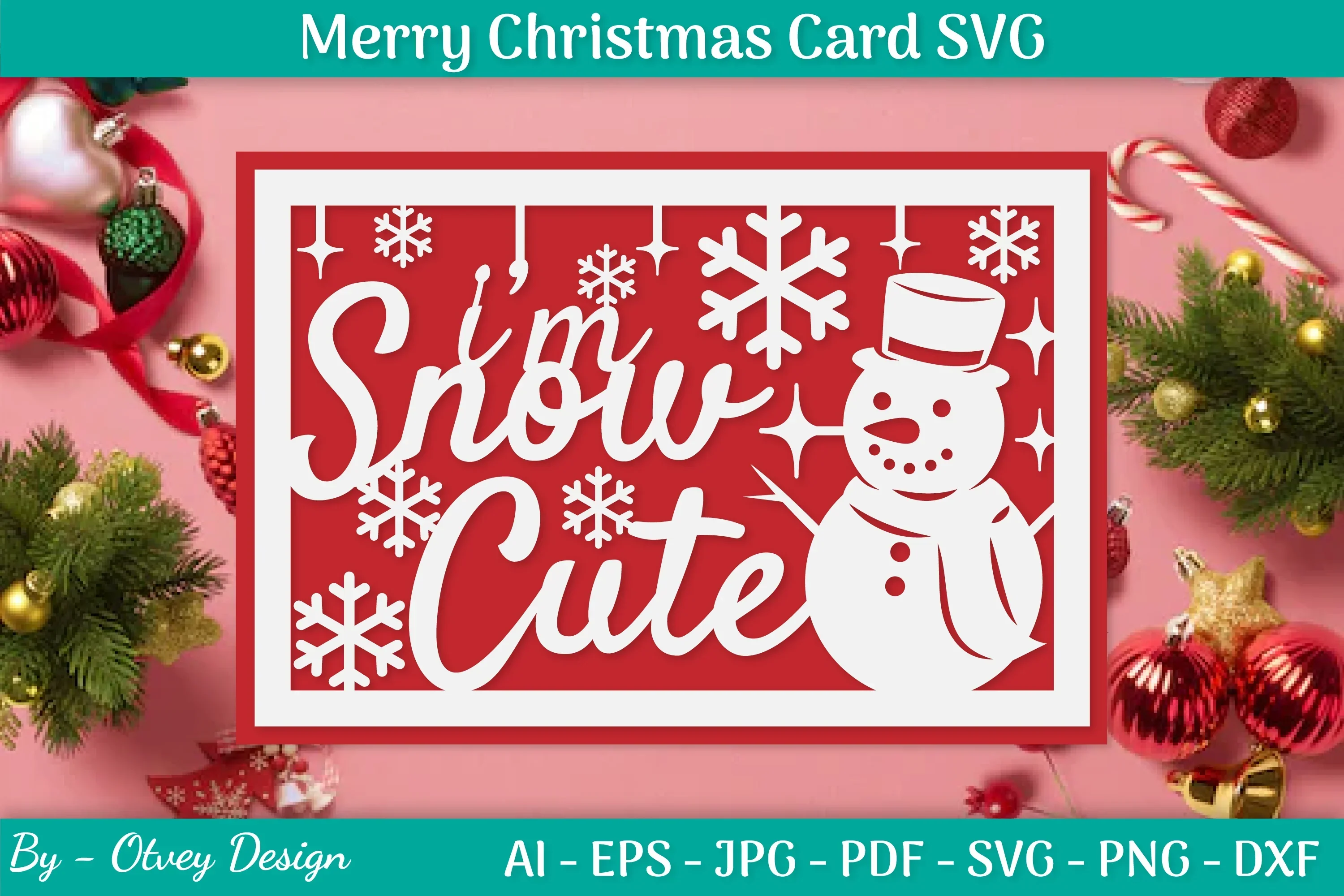 Christmas Card Papercut SVG Bundle