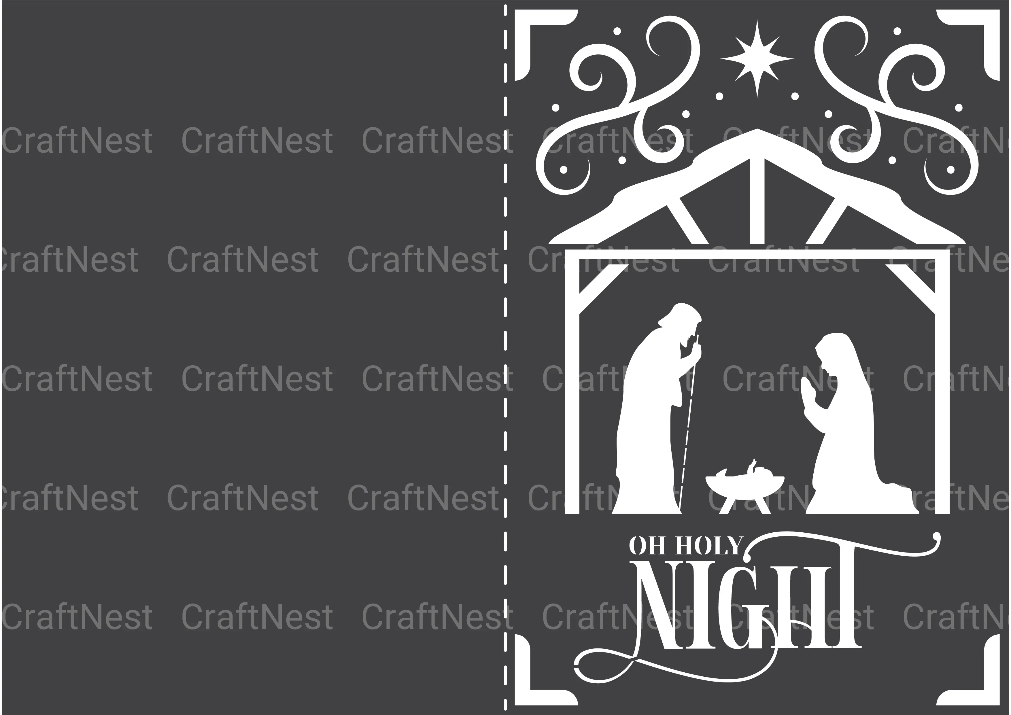 Christmas Card Papercut SVG Bundle - Image 4