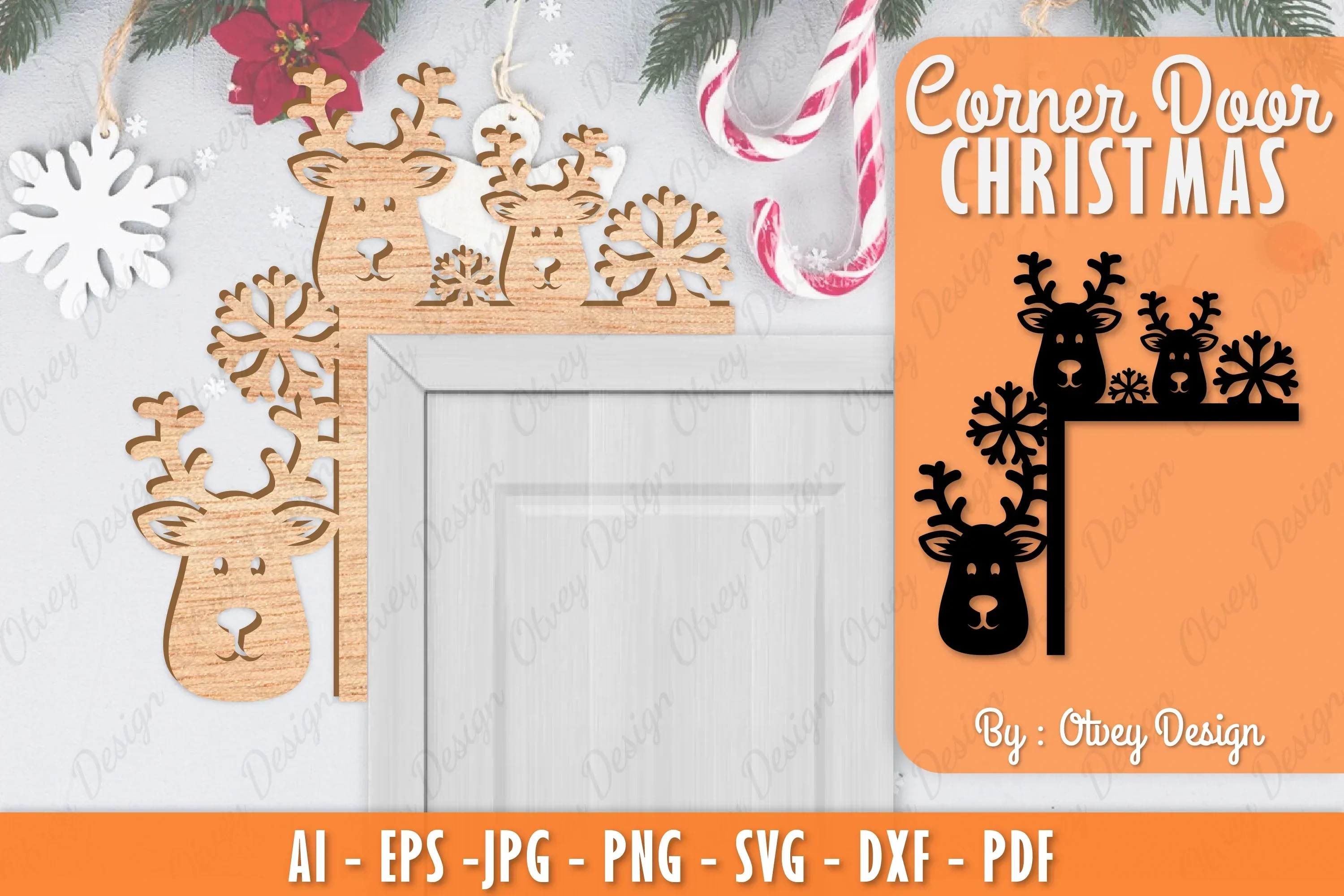 Christmas Corner Door SVG Bundle
